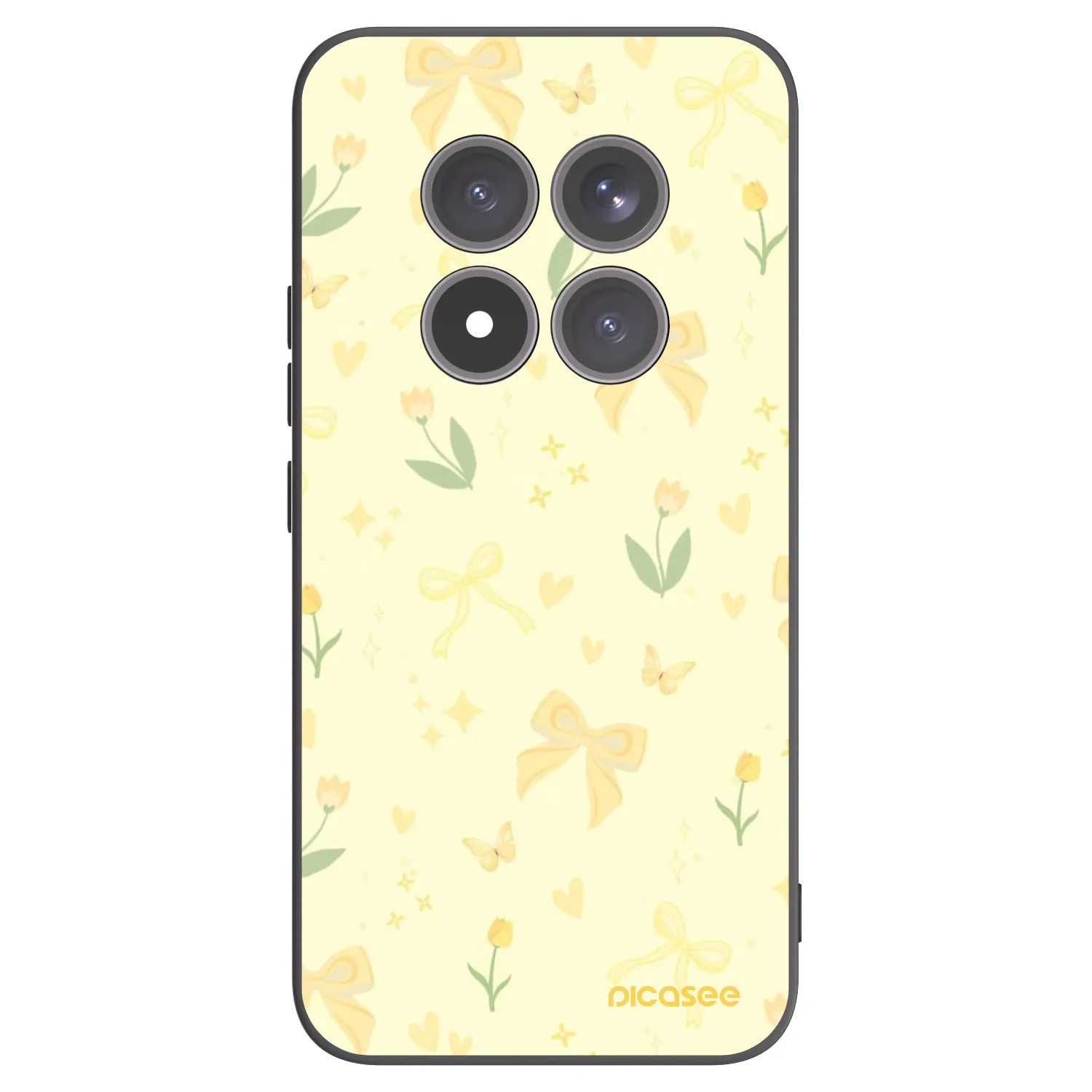 Picasee crna silikonska maskica za Xiaomi Redmi Note 15 Pro+ - Honey Blossom