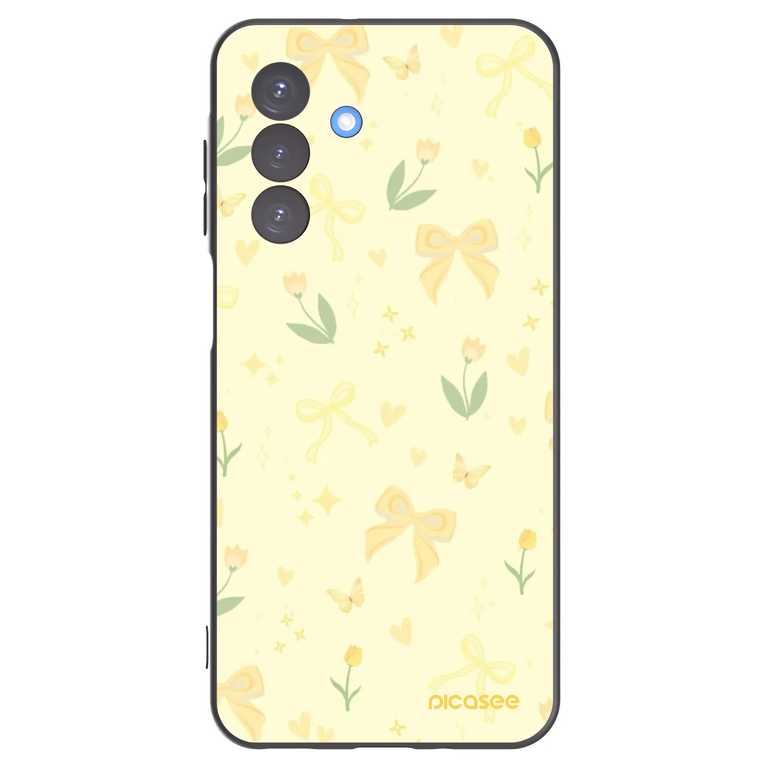 Picasee crna silikonska maskica za Samsung Galaxy A17 5G - Honey Blossom
