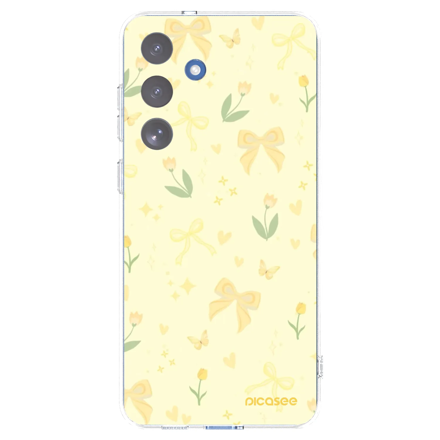Picasee silikonska prozirna maskica za Samsung Galaxy S25 FE 5G - Honey Blossom