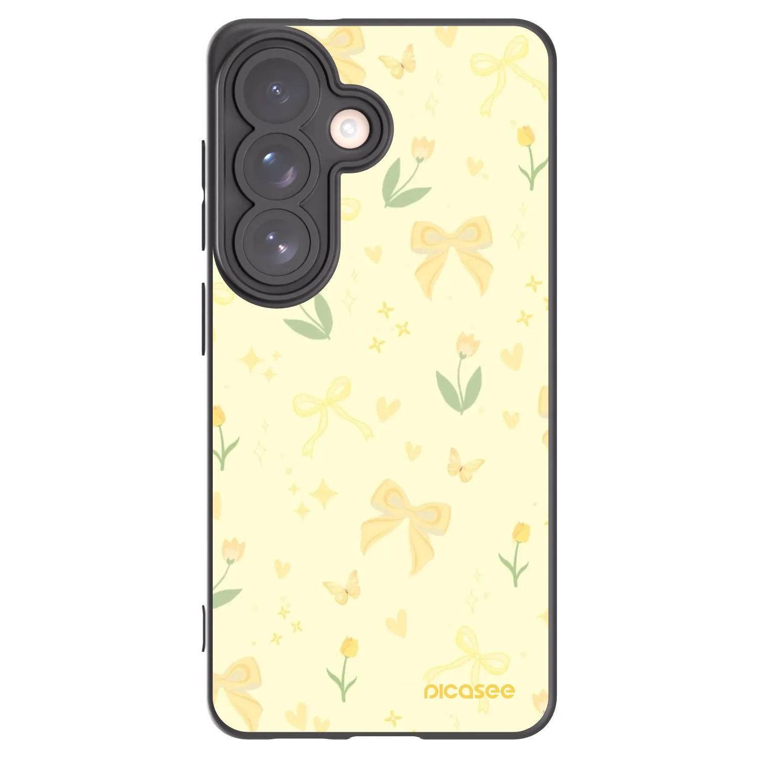 Picasee crna silikonska maskica za Samsung Galaxy S26 - Honey Blossom