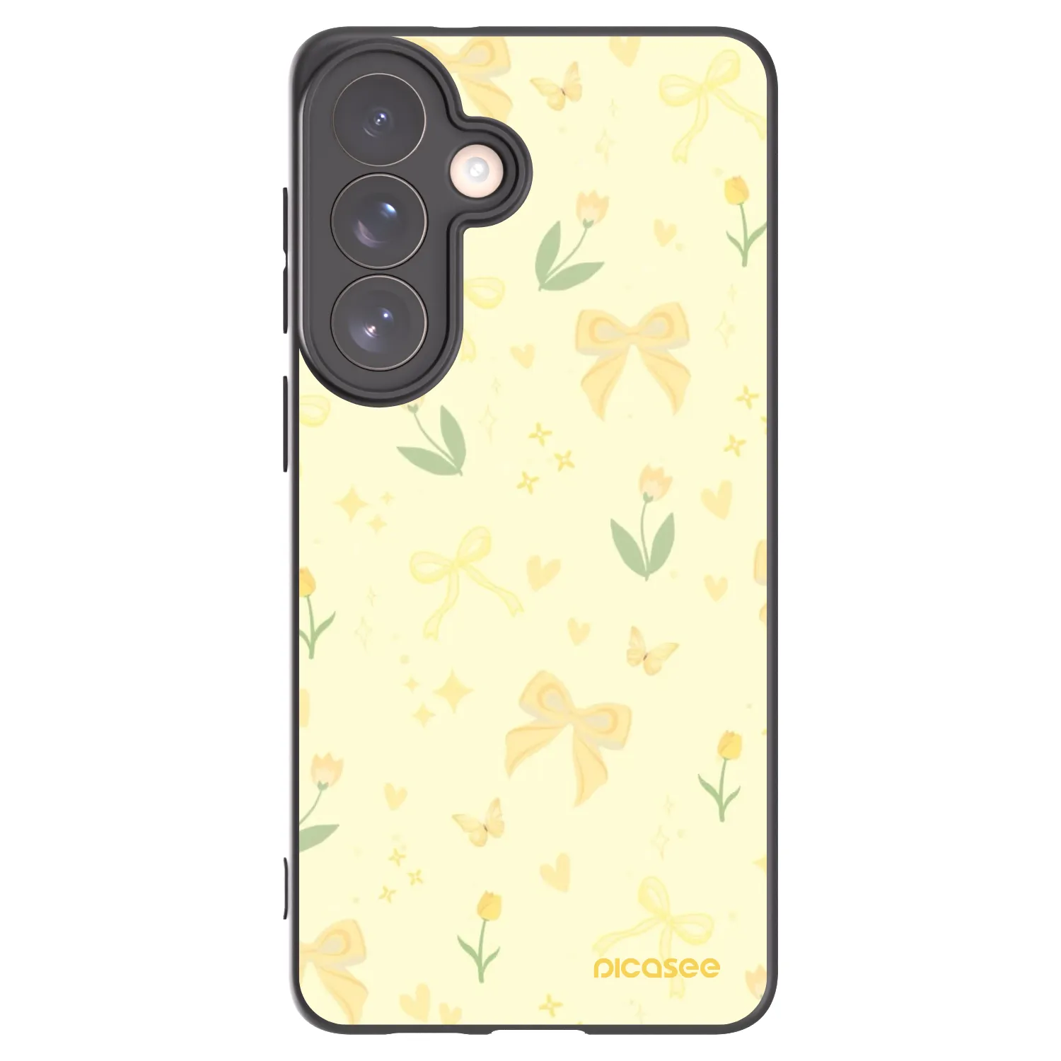 Picasee crna silikonska maskica za Samsung Galaxy S26+ - Honey Blossom
