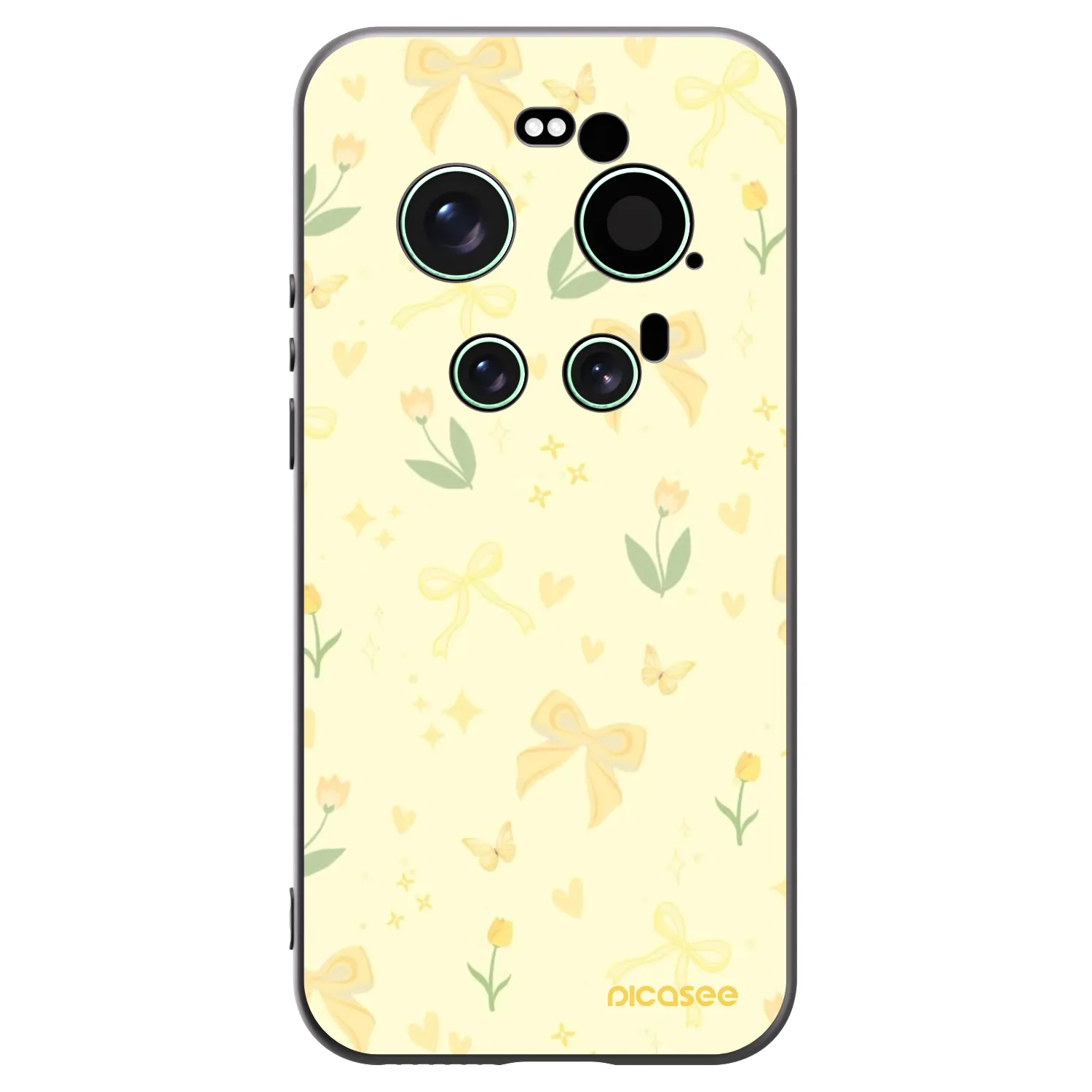 Picasee crna silikonska maskica za Xiaomi 17 Ultra - Honey Blossom