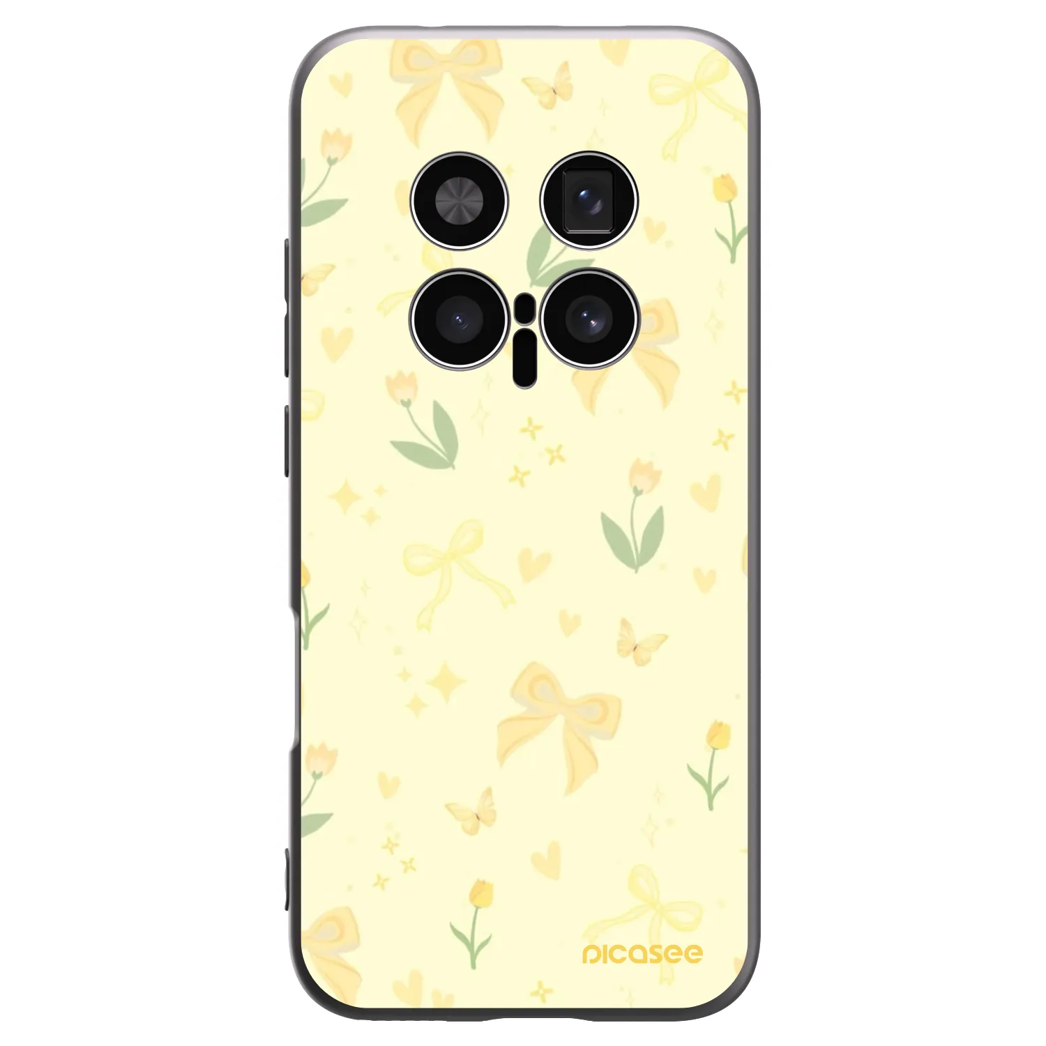 Picasee crna silikonska maskica za Honor Magic8 Pro 5G - Honey Blossom