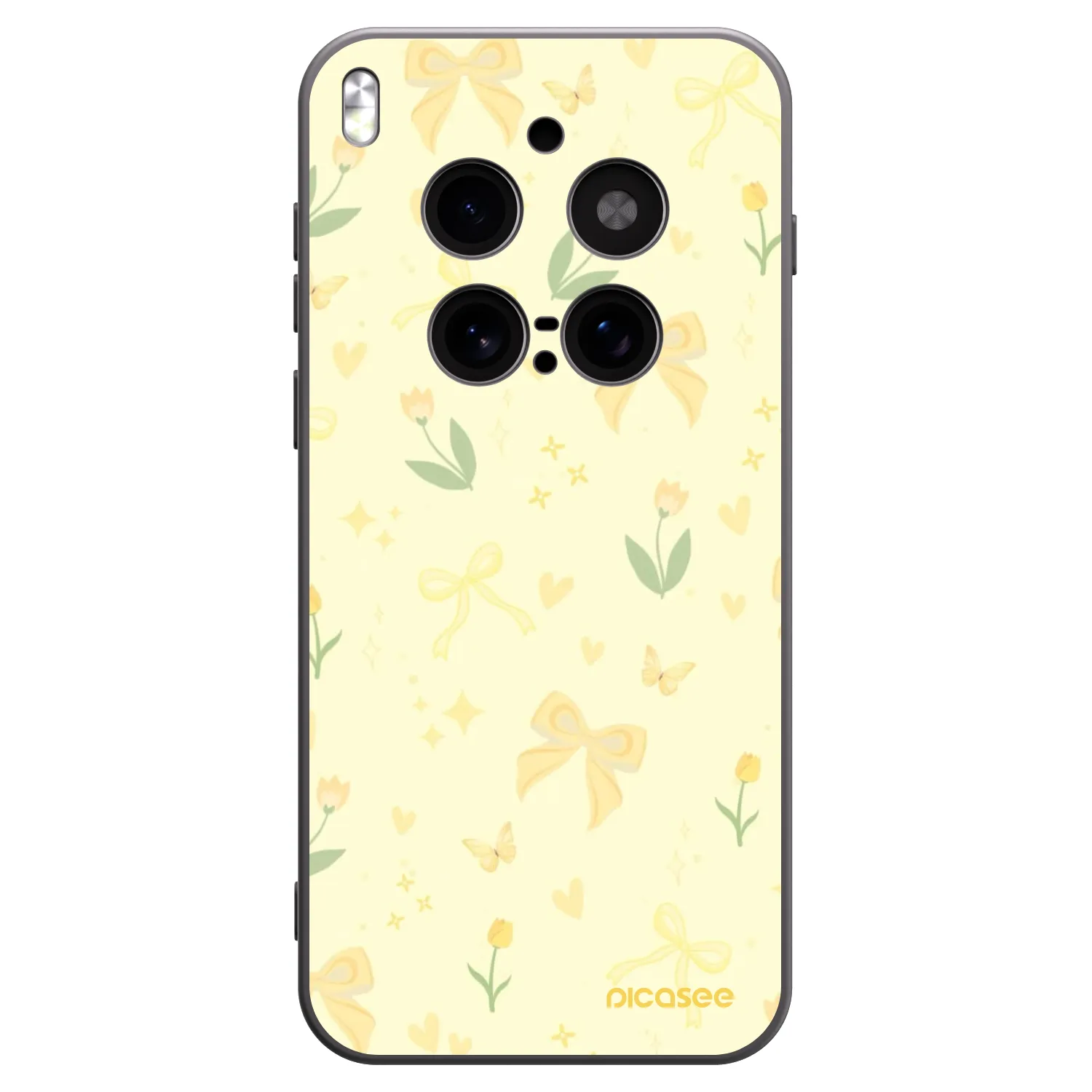 Picasee crna silikonska maskica za Vivo X300 Pro - Honey Blossom