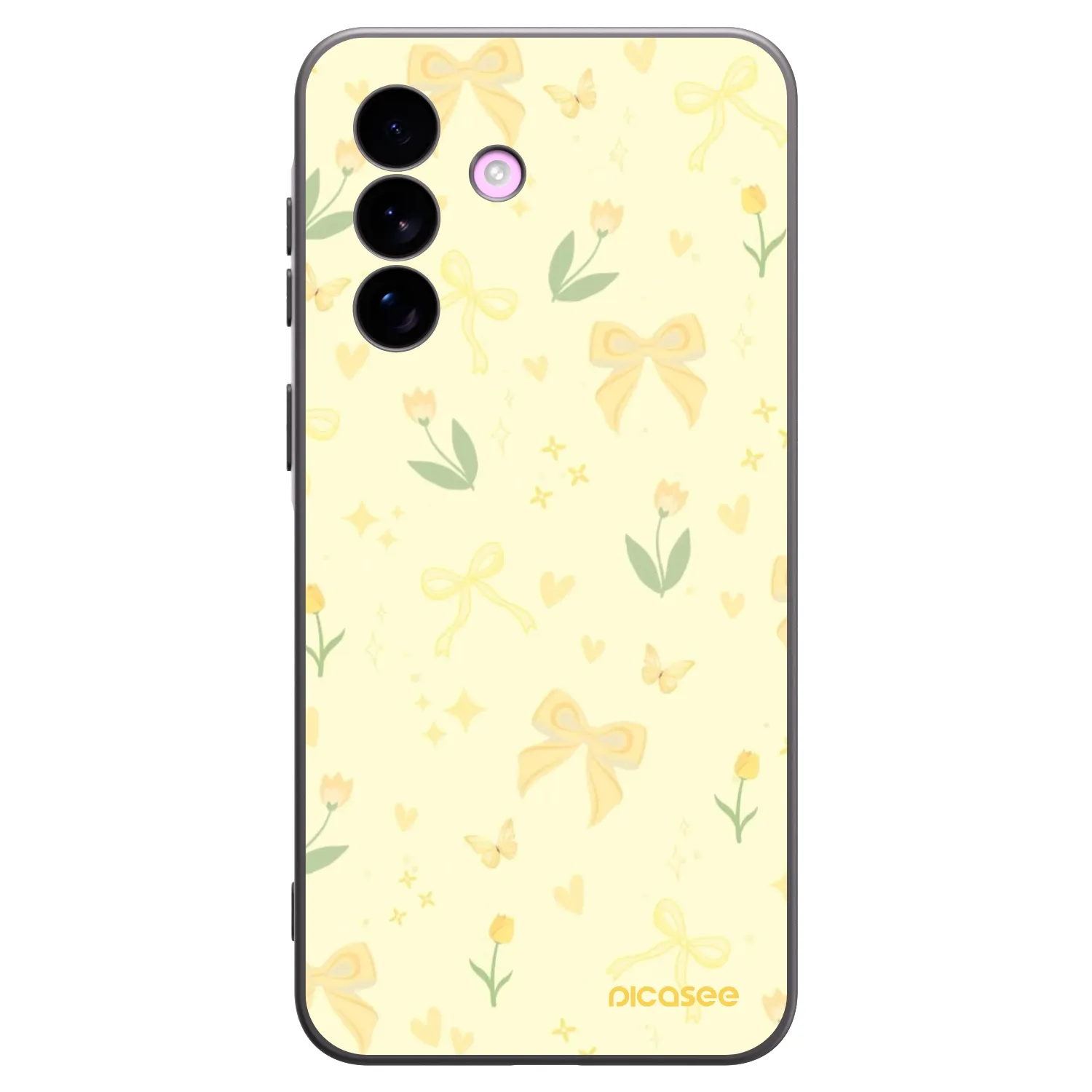 Picasee crna silikonska maskica za Samsung Galaxy A57 5G - Honey Blossom