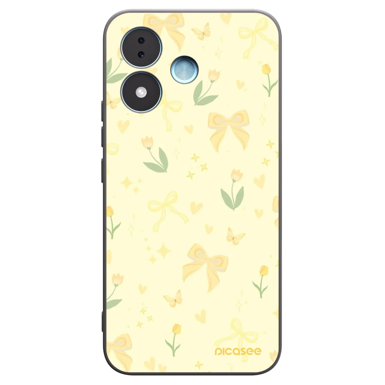 Picasee crna silikonska maskica za Xiaomi Redmi Note 17 5G - Honey Blossom