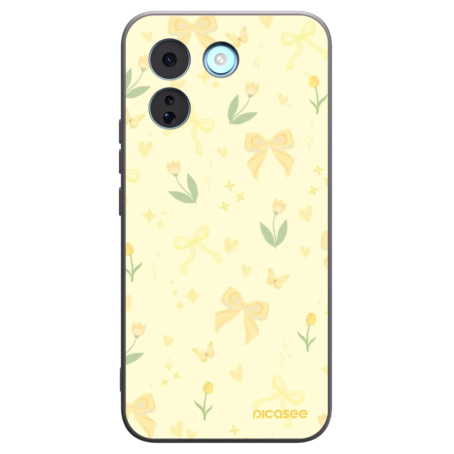 Picasee crna silikonska maskica za Xiaomi Redmi Note 17 Pro MAX 5G - Honey Blossom