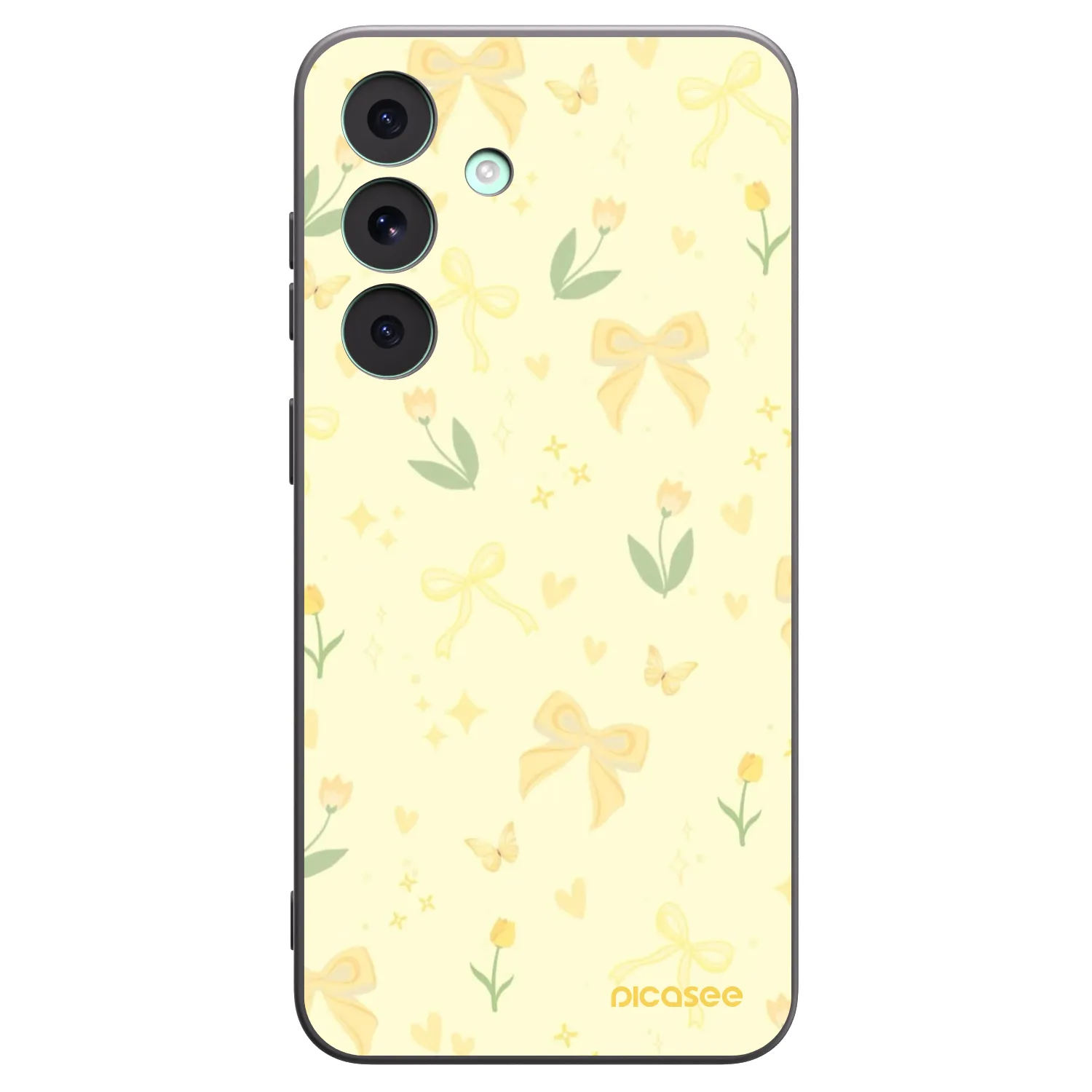 Picasee crna silikonska maskica za Samsung Galaxy S26 FE - Honey Blossom