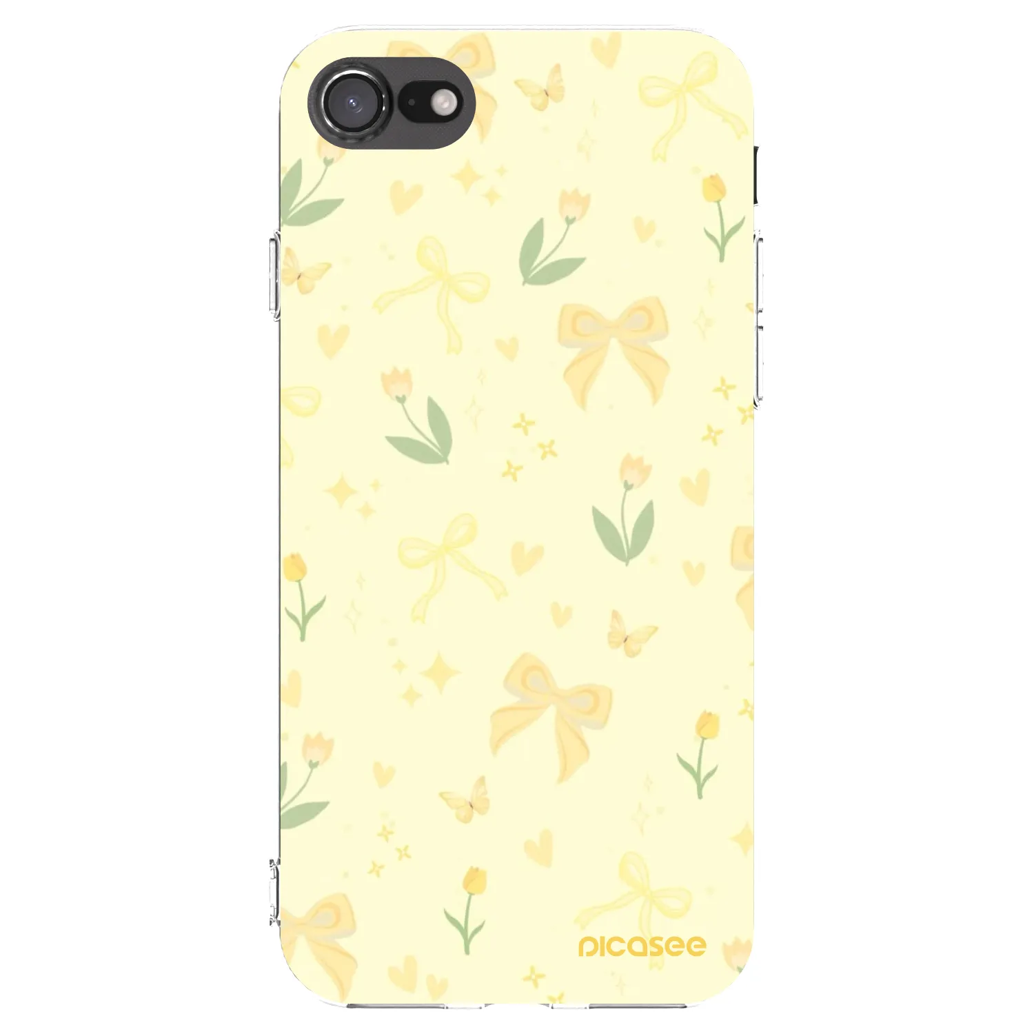 Picasee silikonska prozirna maskica za Apple iPhone 8 - Honey Blossom