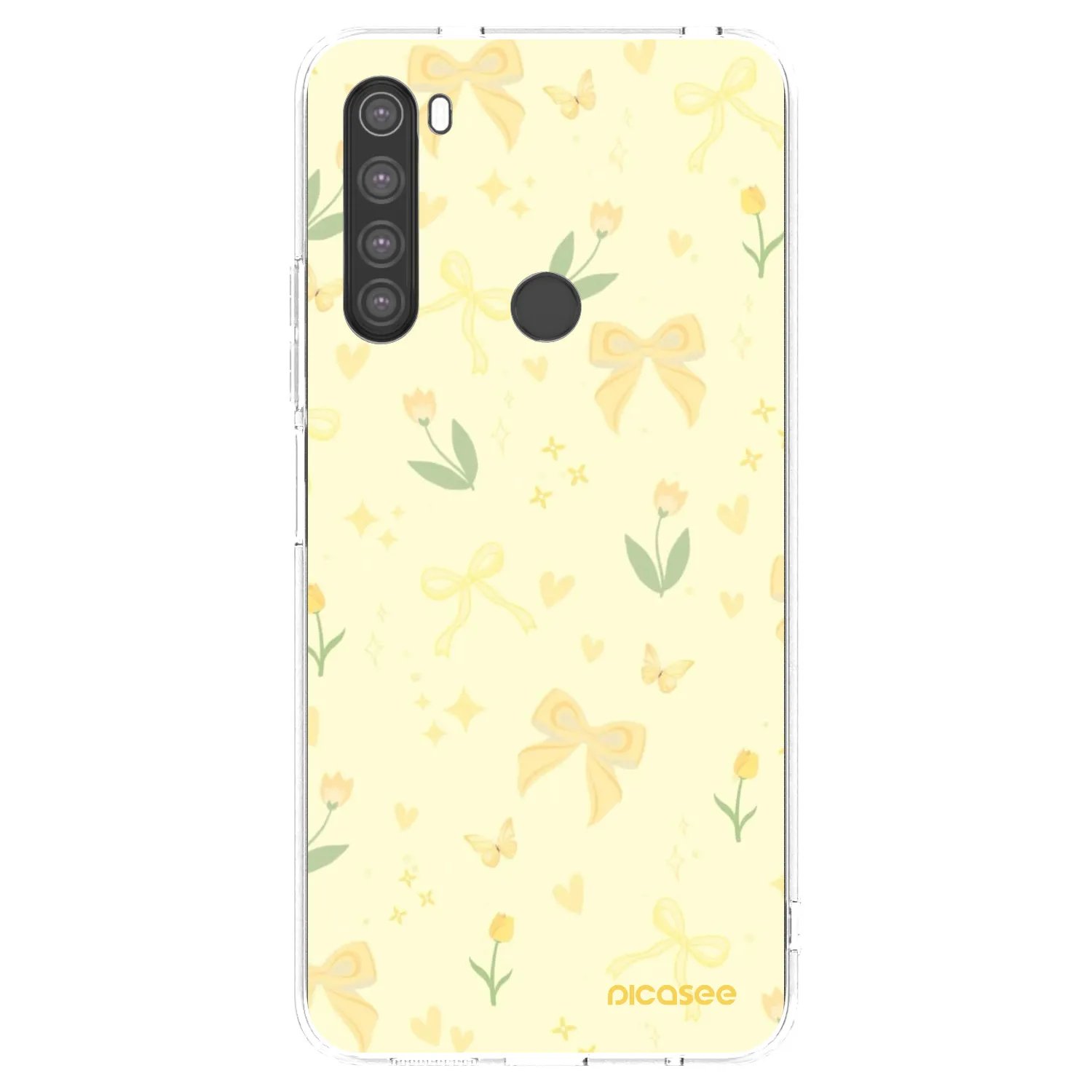 Picasee silikonska prozirna maskica za Xiaomi Redmi Note 8 - Honey Blossom