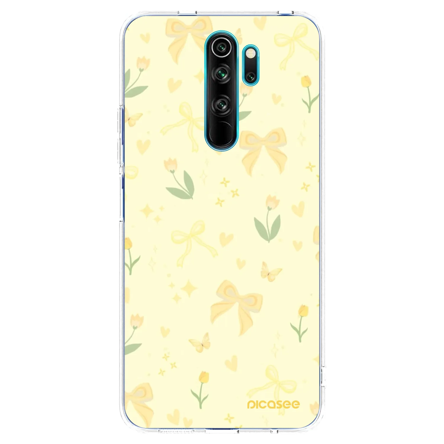 Picasee silikonska prozirna maskica za Xiaomi Redmi Note 8 Pro - Honey Blossom