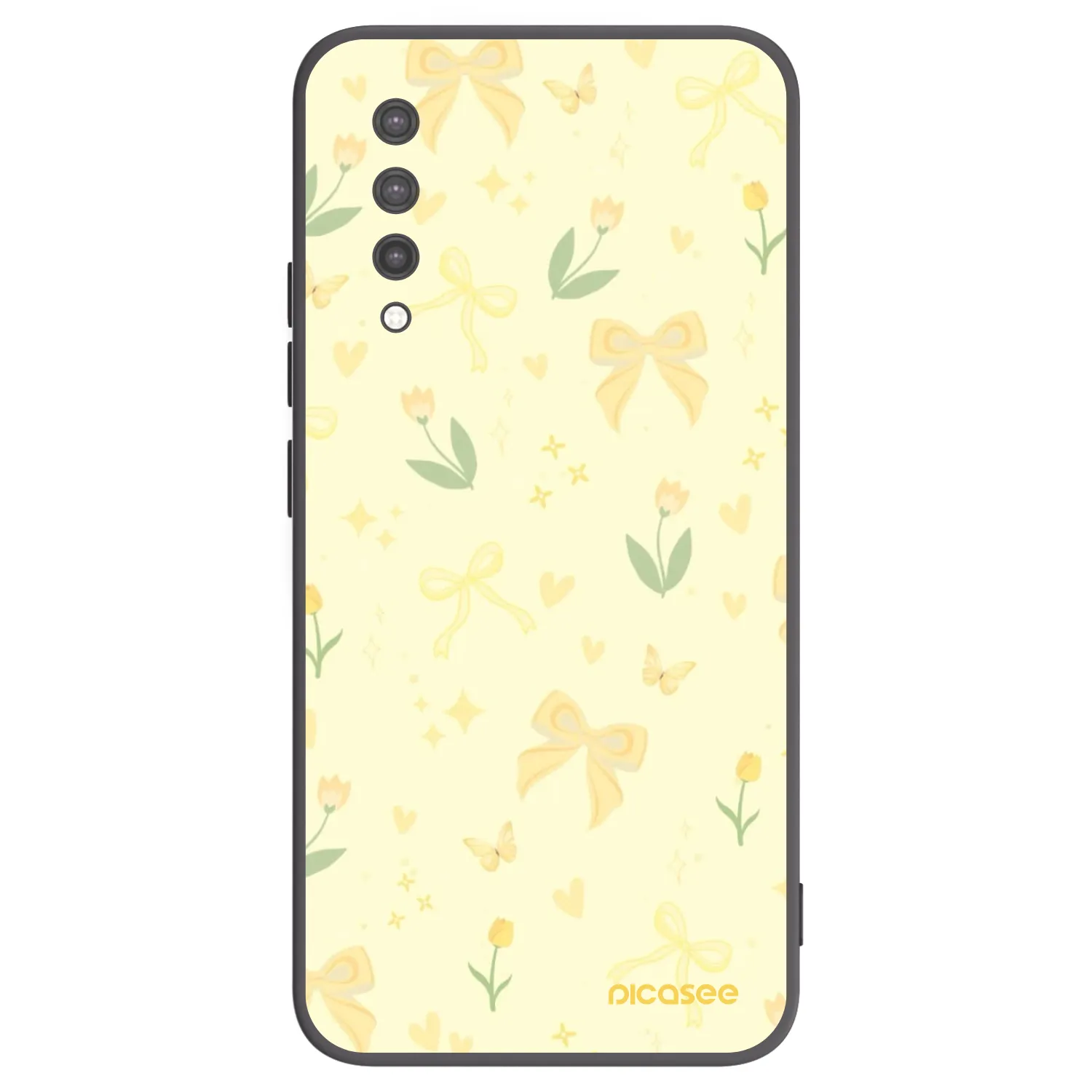 Picasee crna silikonska maskica za Xiaomi Mi 9 Lite - Honey Blossom
