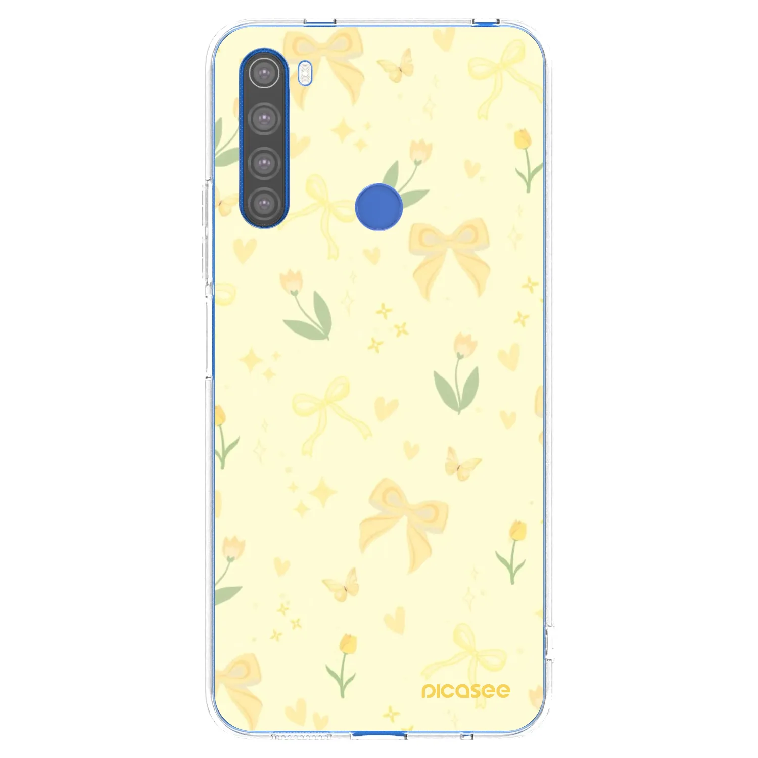 Picasee silikonska prozirna maskica za Xiaomi Redmi Note 8T - Honey Blossom