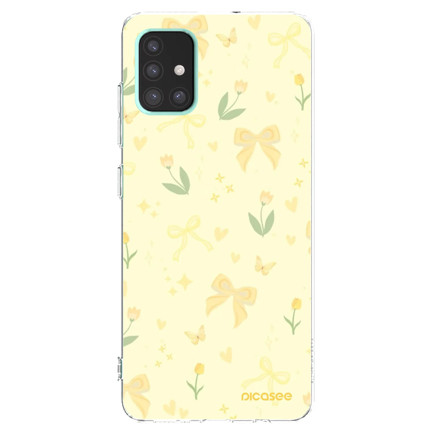 Picasee silikonska prozirna maskica za Samsung Galaxy A51 A515F - Honey Blossom