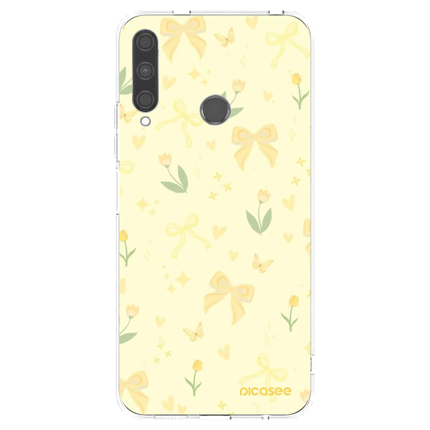 Picasee silikonska prozirna maskica za Huawei P40 Lite E - Honey Blossom