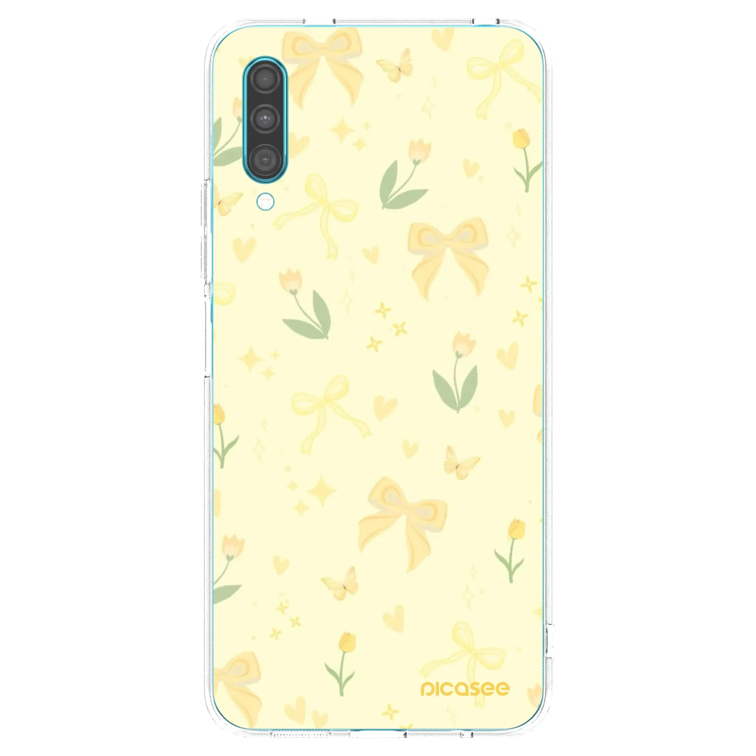Picasee silikonska prozirna maskica za Samsung Galaxy A30s A307F - Honey Blossom