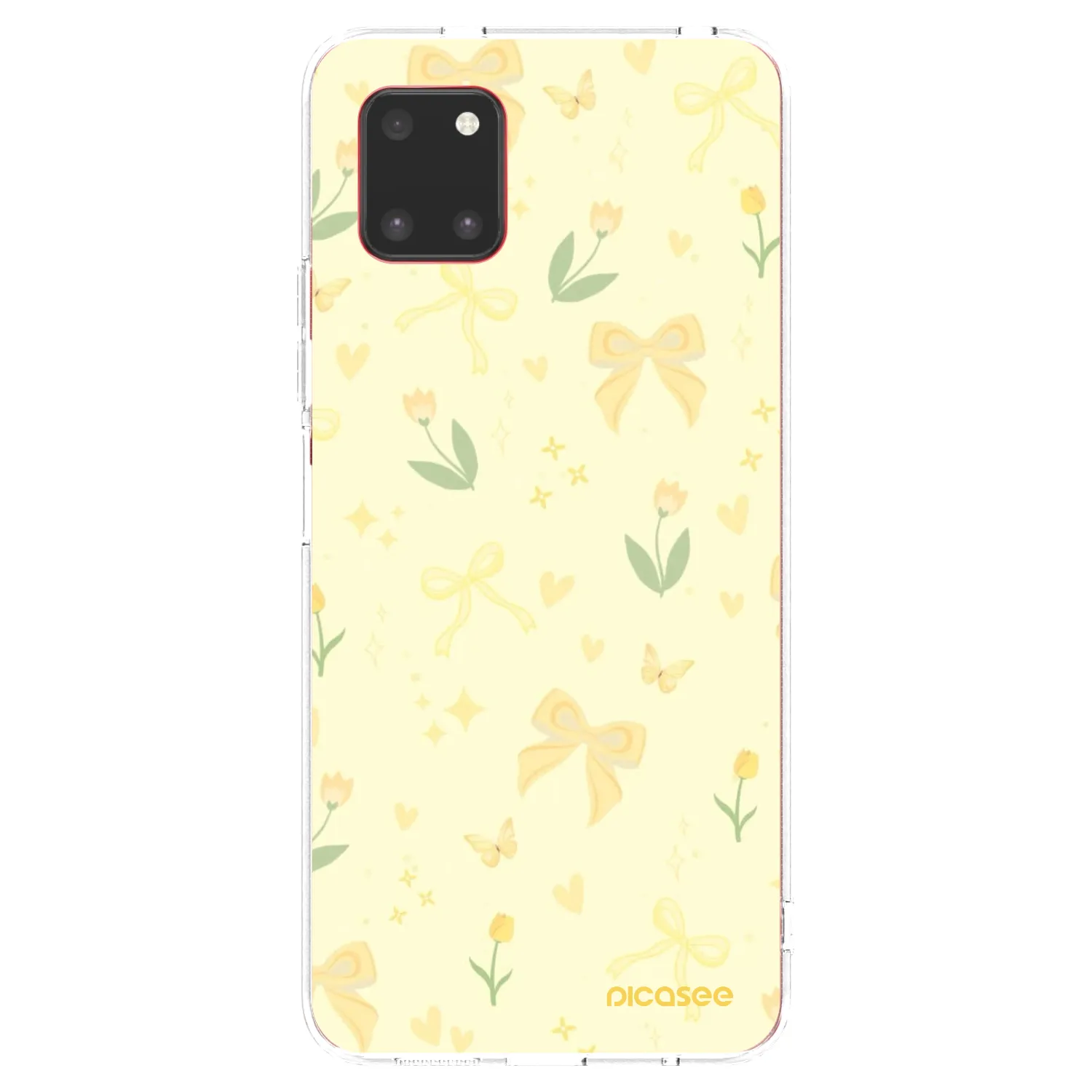 Picasee silikonska prozirna maskica za Samsung Galaxy Note 10 Lite N770F - Honey Blossom