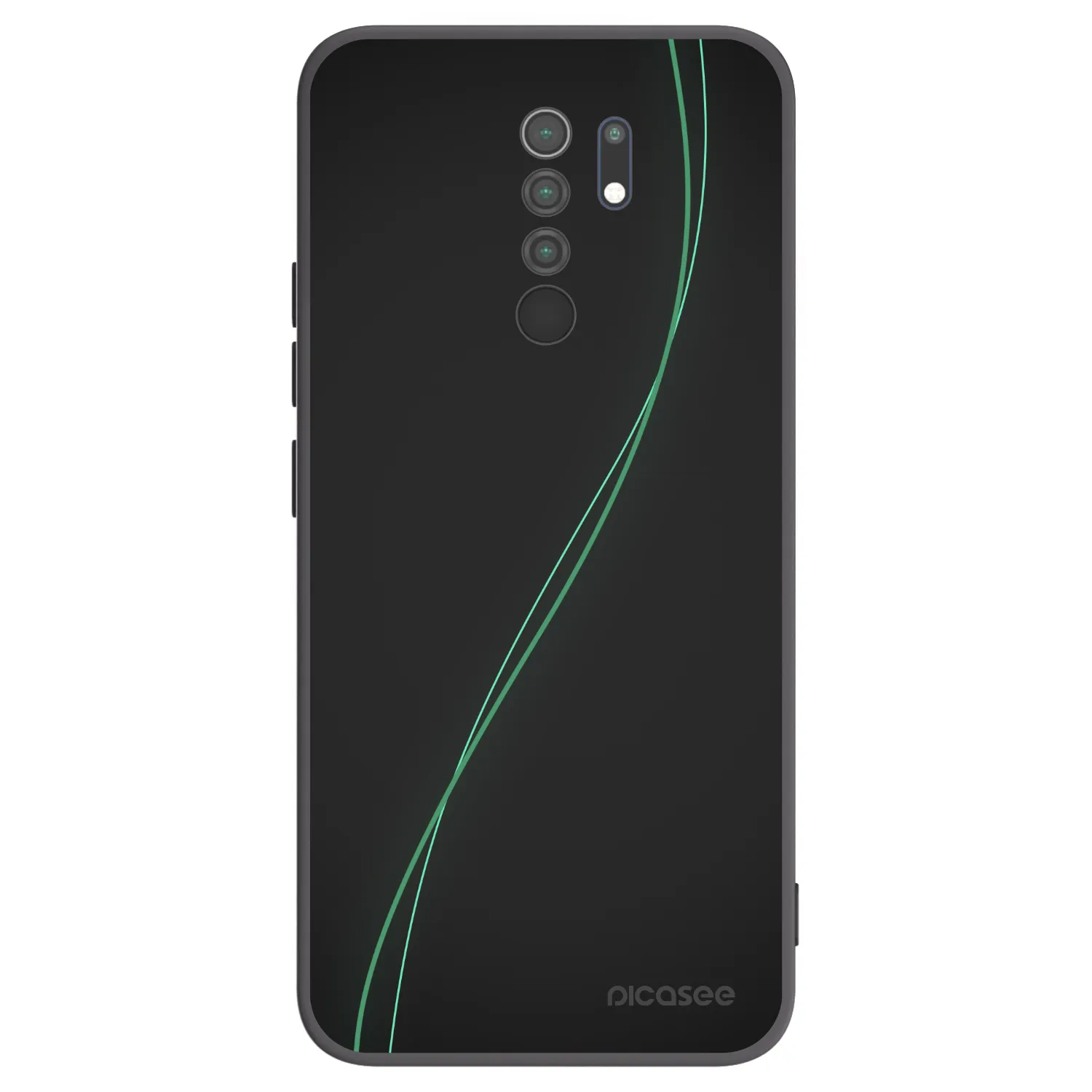 Picasee crna silikonska maskica za Xiaomi Redmi 9 - Be Different