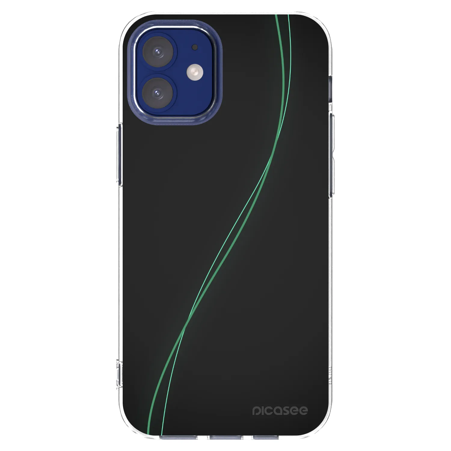 Picasee silikonska prozirna maskica za Apple iPhone 12 mini - Be Different