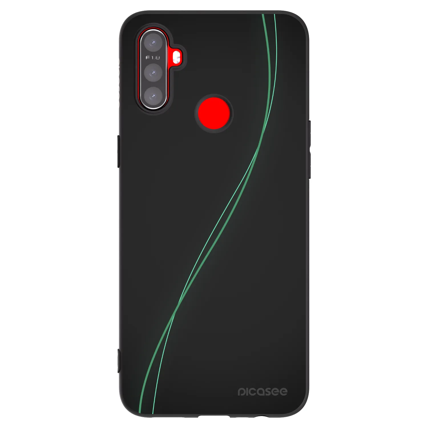 Picasee crna silikonska maskica za Realme C3 - Be Different