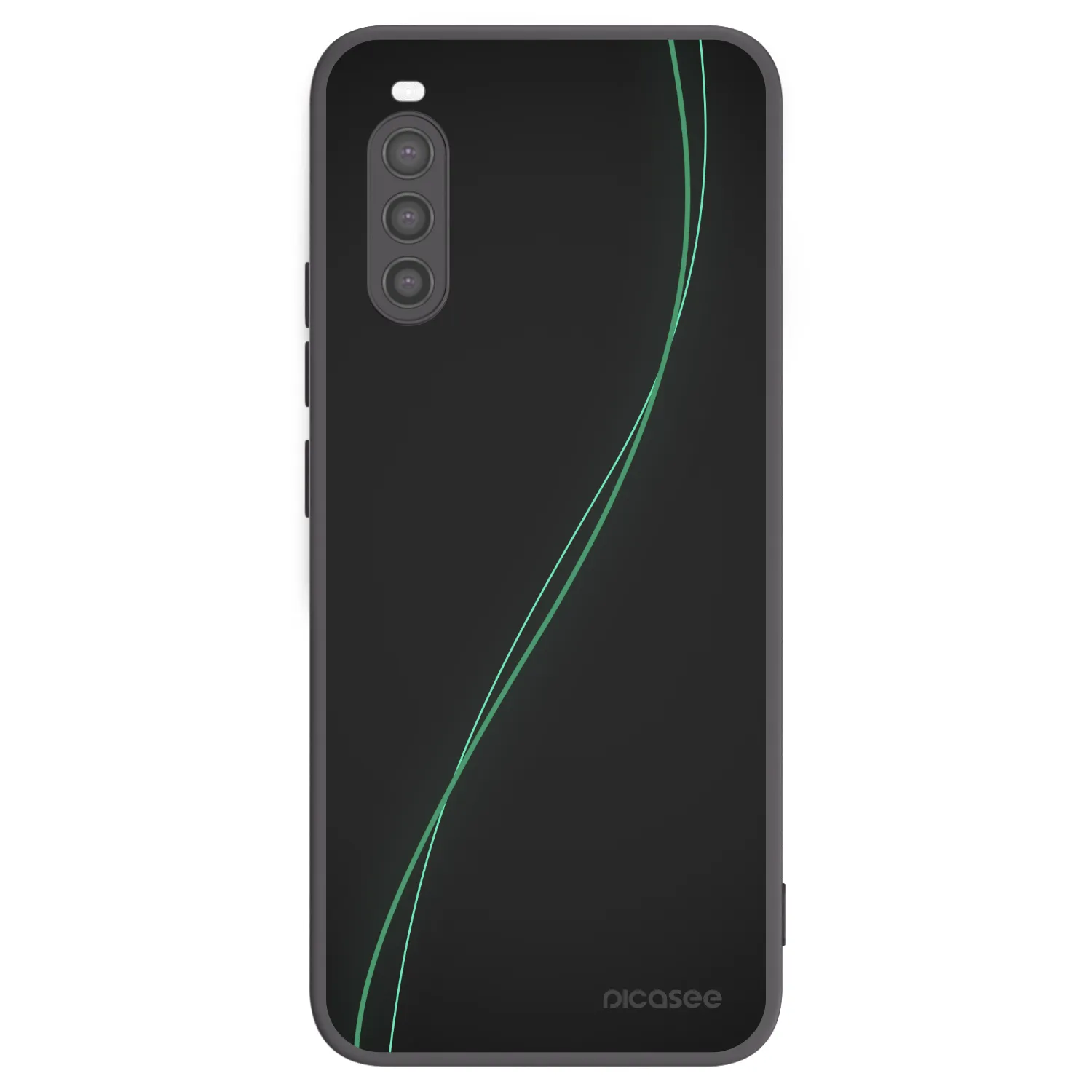 Picasee crna silikonska maskica za Sony Xperia 10 II - Be Different