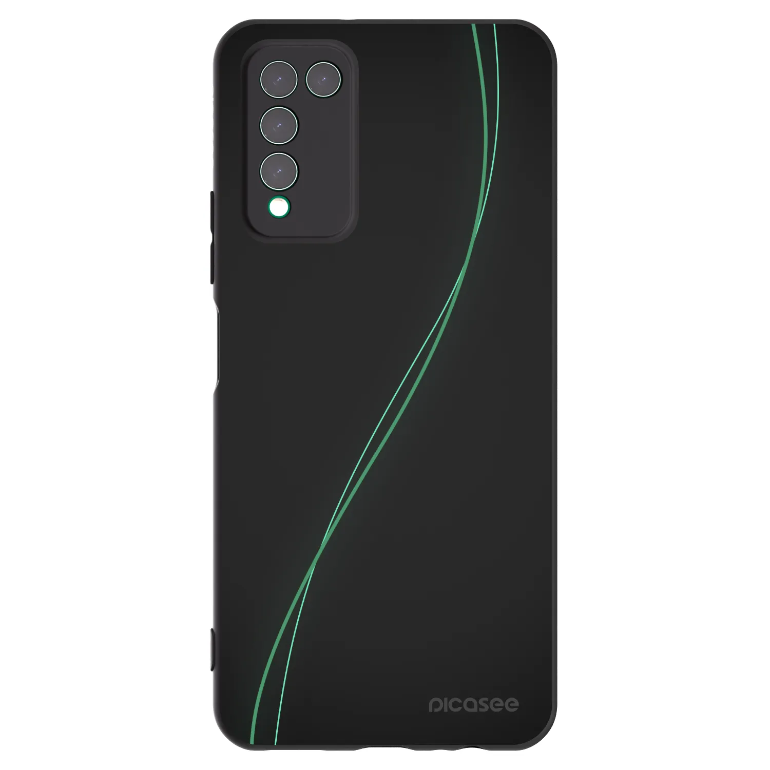 Picasee crna silikonska maskica za Honor 10X Lite - Be Different