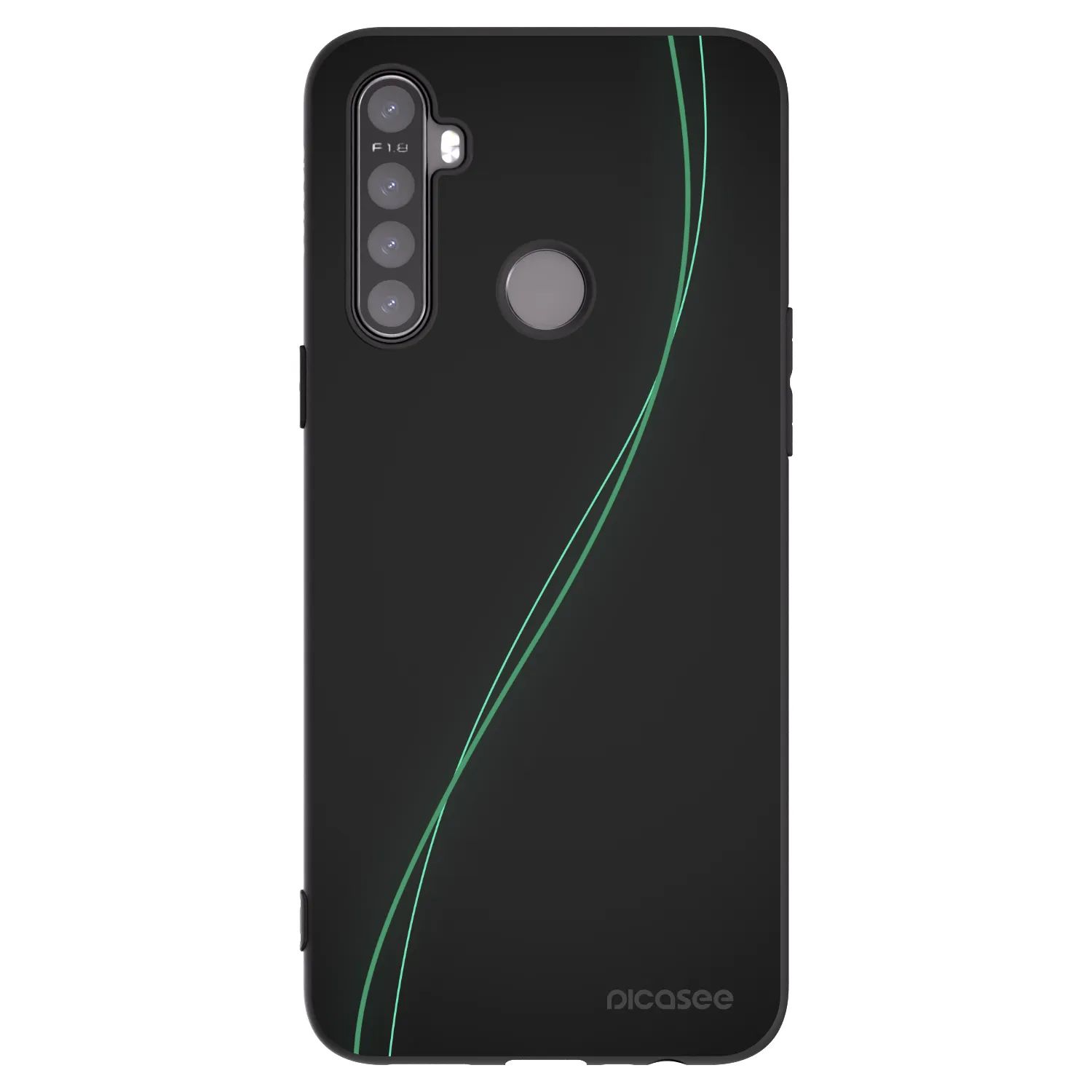 Picasee crna silikonska maskica za Realme 6i - Be Different