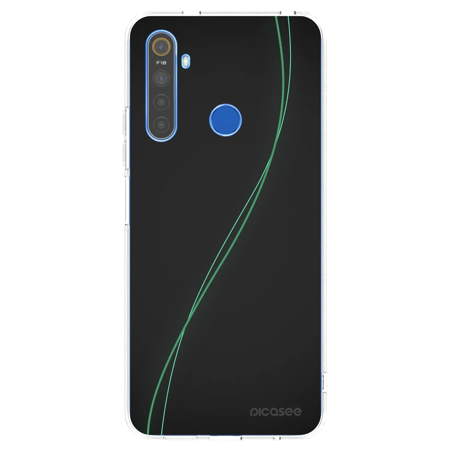 Picasee silikonska prozirna maskica za Realme 5 - Be Different