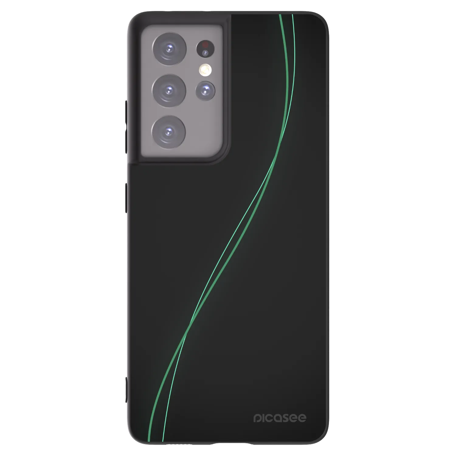 Picasee crna silikonska maskica za Samsung Galaxy S21 Ultra 5G G998B - Be Different