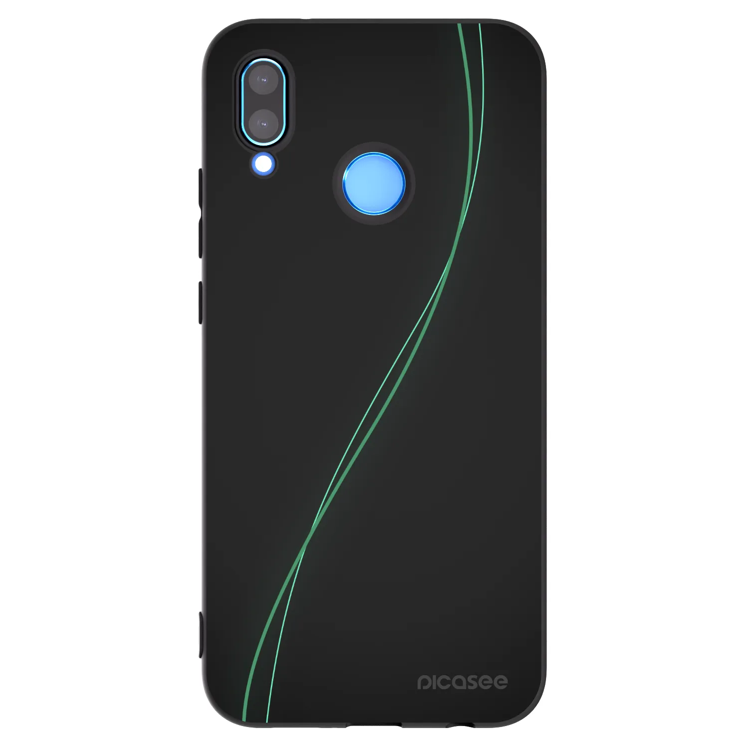 Picasee crna silikonska maskica za Huawei P20 Lite - Be Different