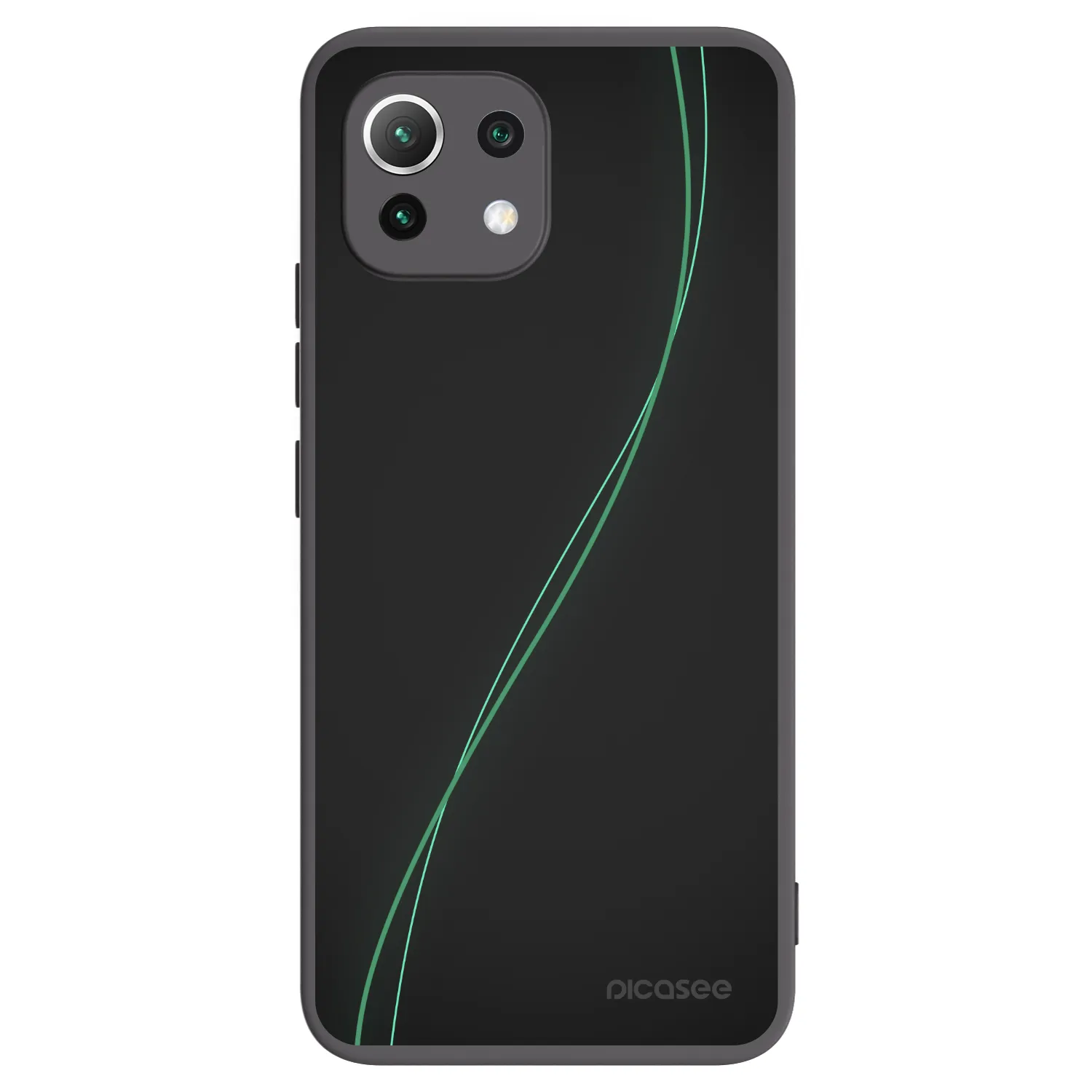 Picasee crna silikonska maskica za Xiaomi Mi 11 Lite - Be Different