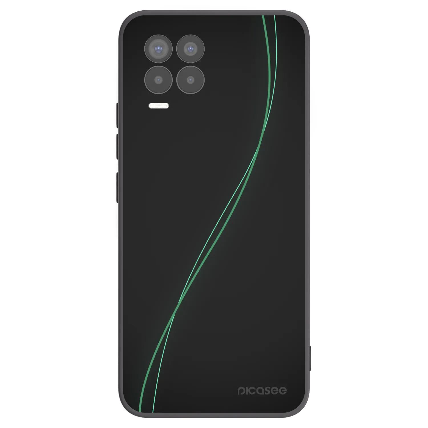 Picasee crna silikonska maskica za Realme 8 Pro - Be Different