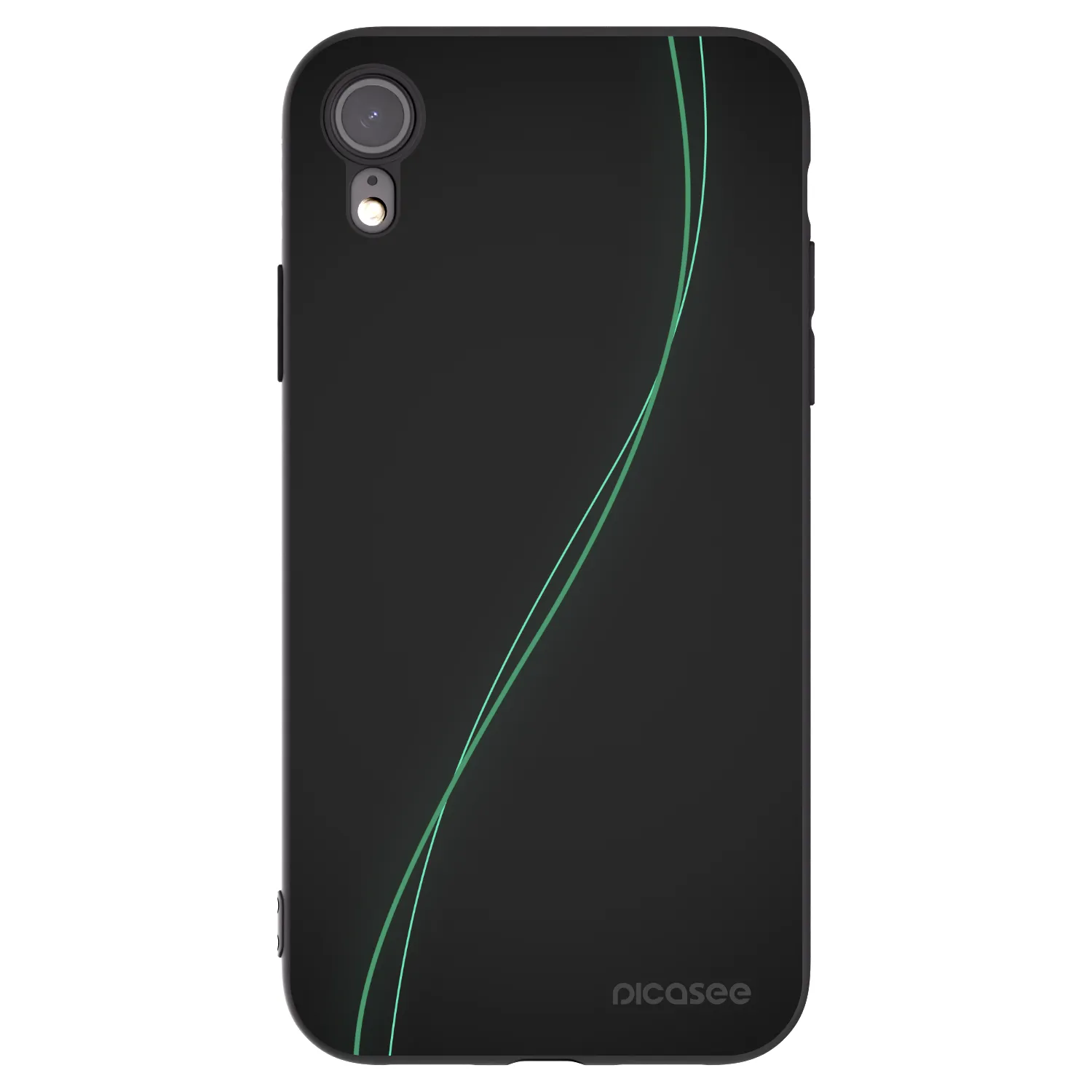 Picasee crna silikonska maskica za Apple iPhone XR - Be Different