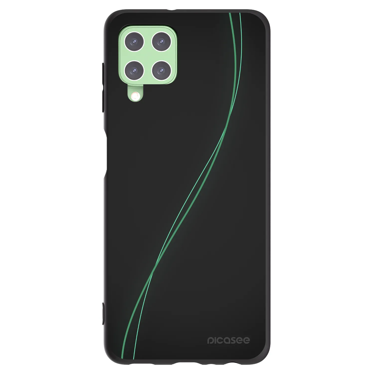 Picasee crna silikonska maskica za Samsung Galaxy A22 A225F 4G - Be Different