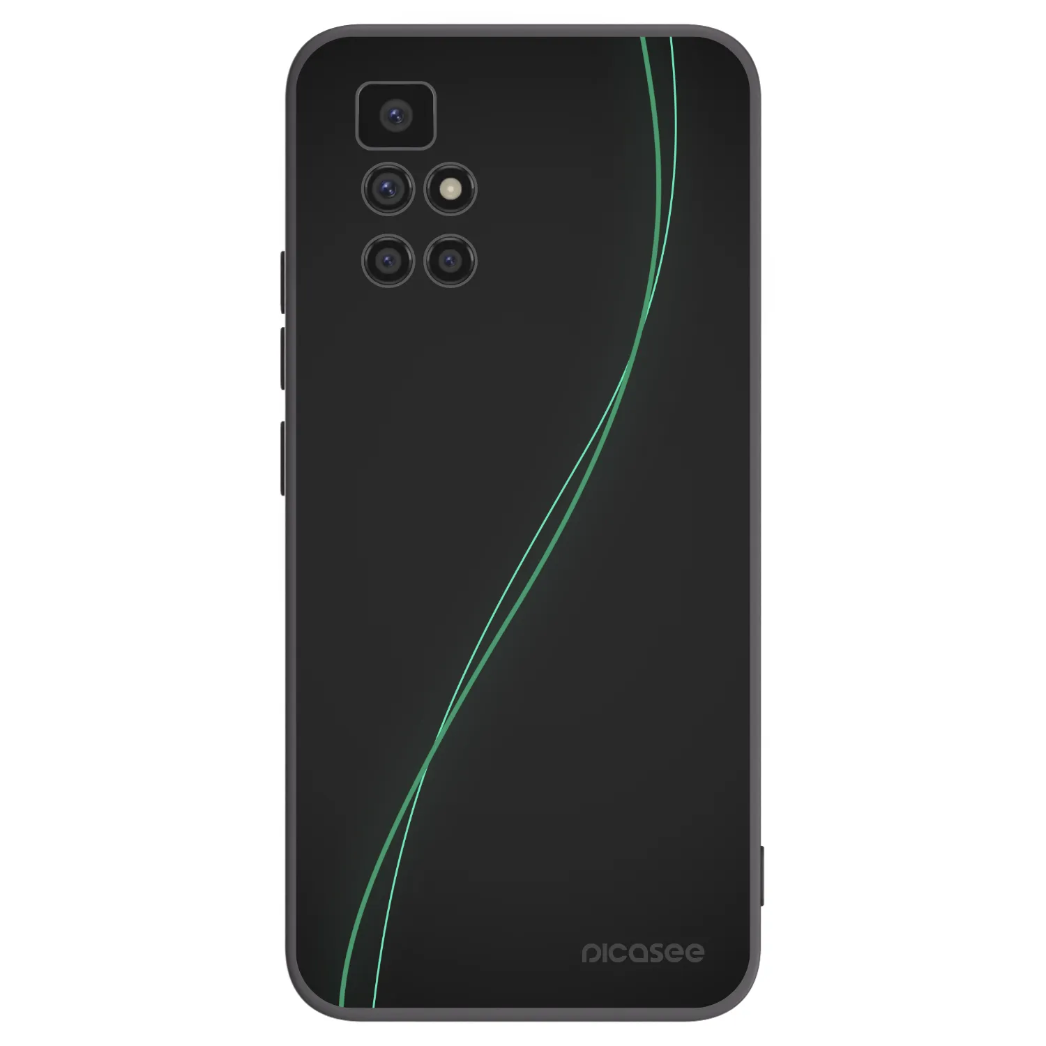 Picasee crna silikonska maskica za Xiaomi Redmi 10 - Be Different