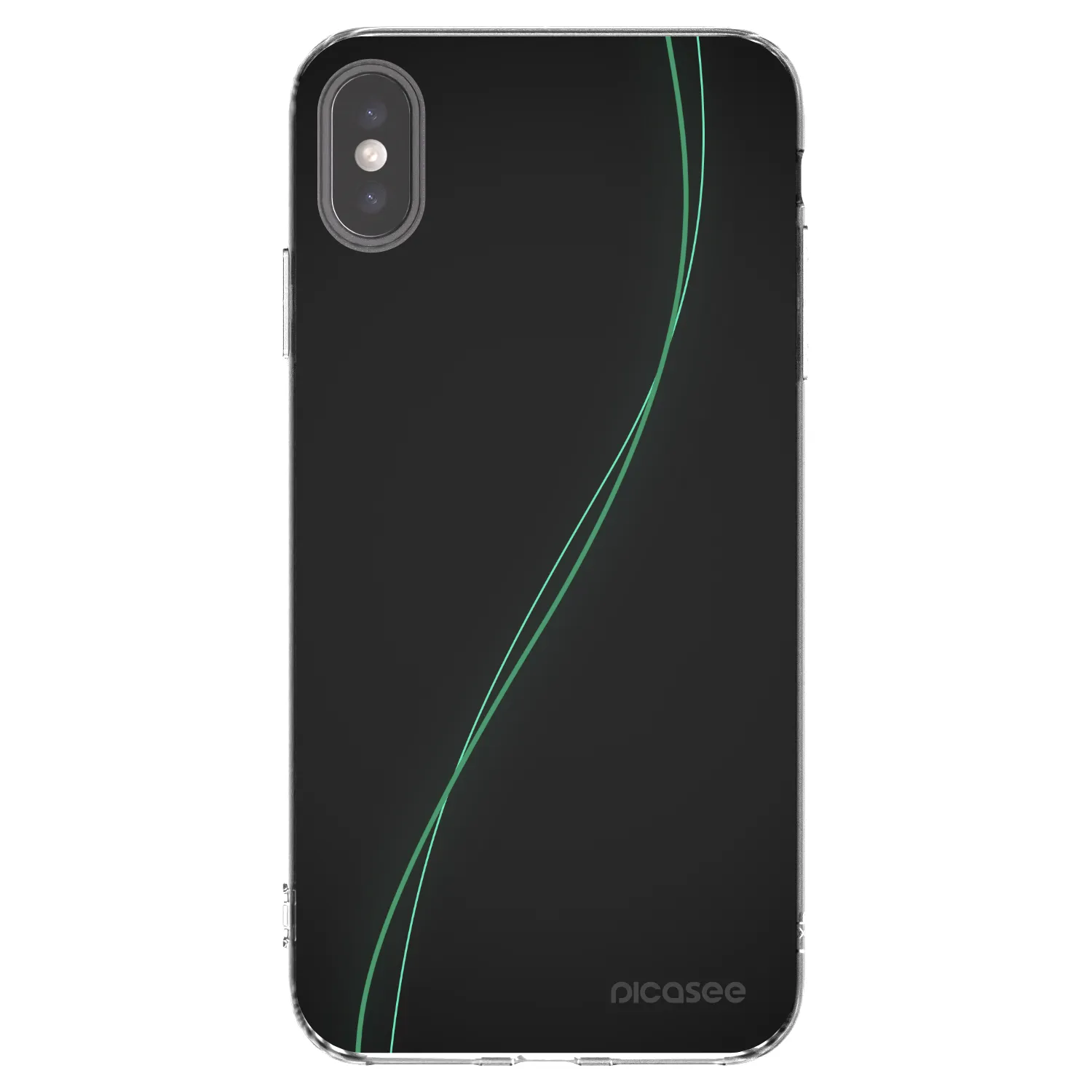 Picasee silikonska prozirna maskica za Apple iPhone XS Max - Be Different