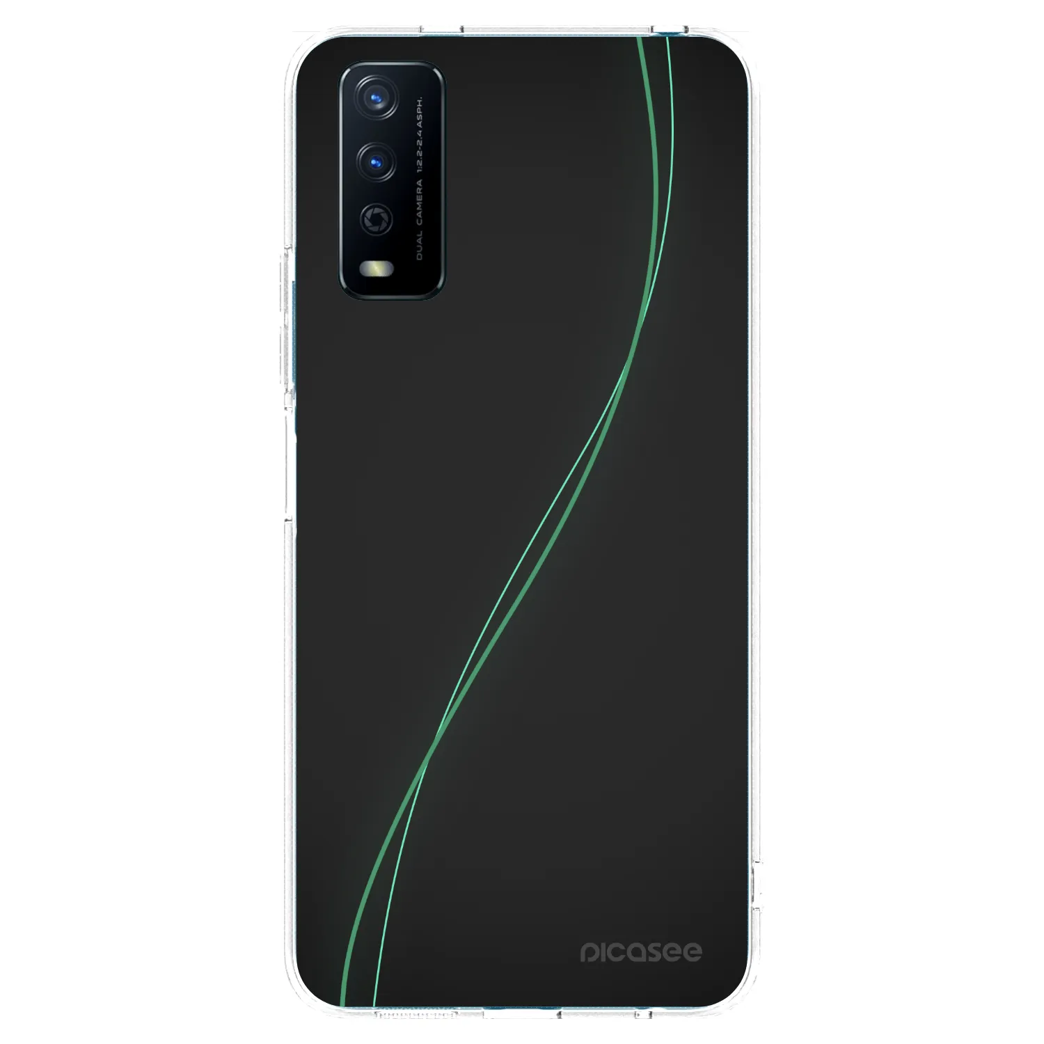 Picasee silikonska prozirna maskica za Vivo Y11s - Be Different
