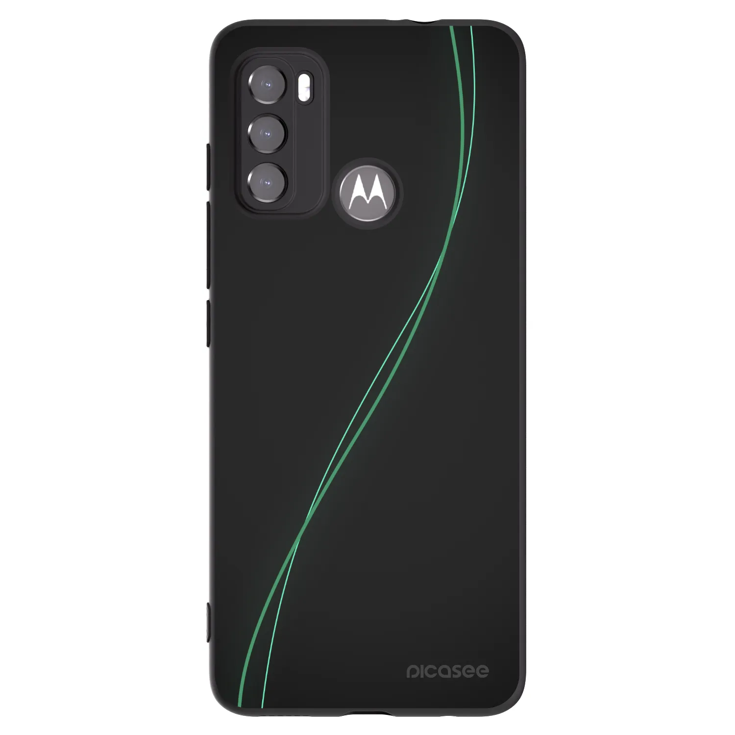 Picasee crna silikonska maskica za Motorola Moto G60 - Be Different