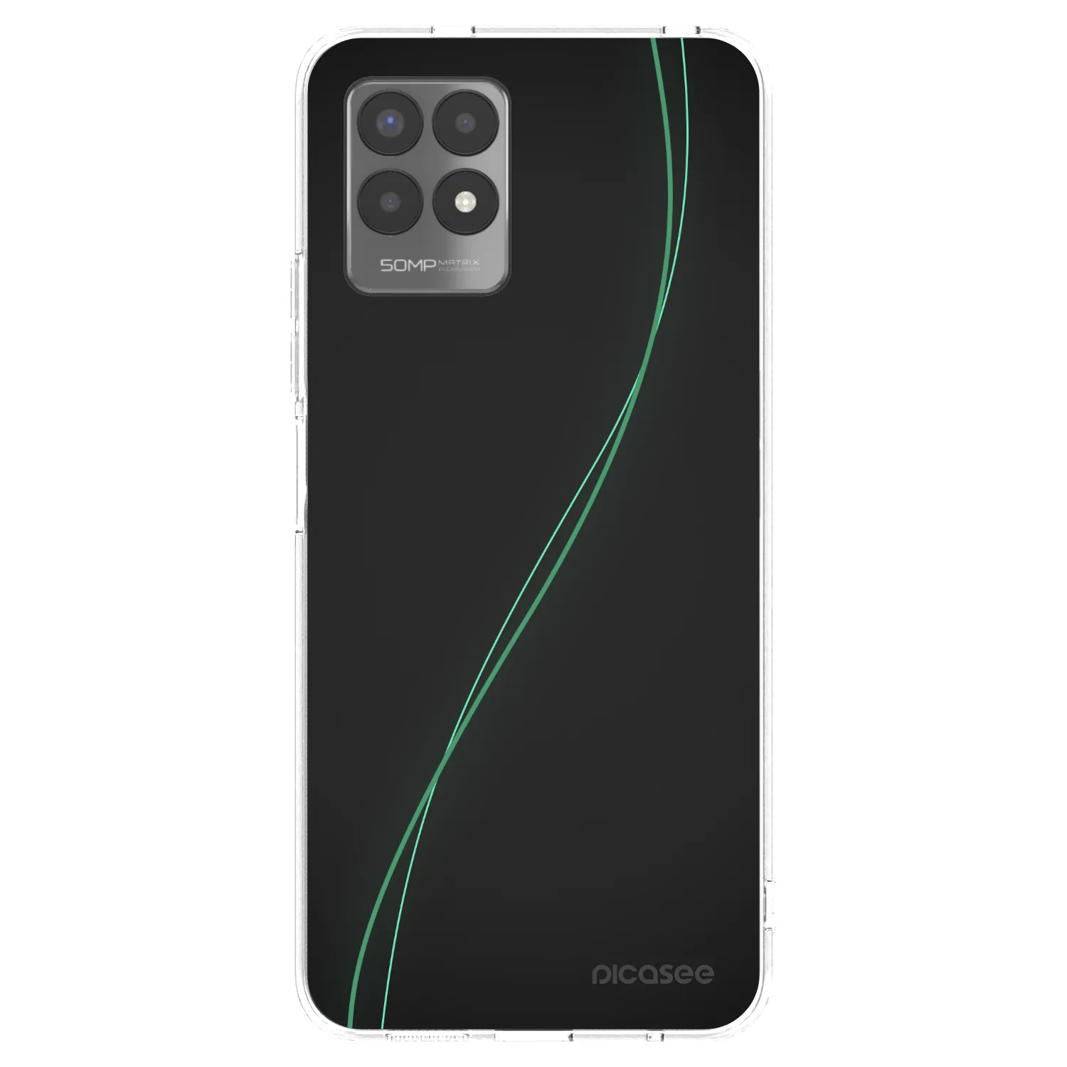 Picasee silikonska prozirna maskica za Realme 8i - Be Different