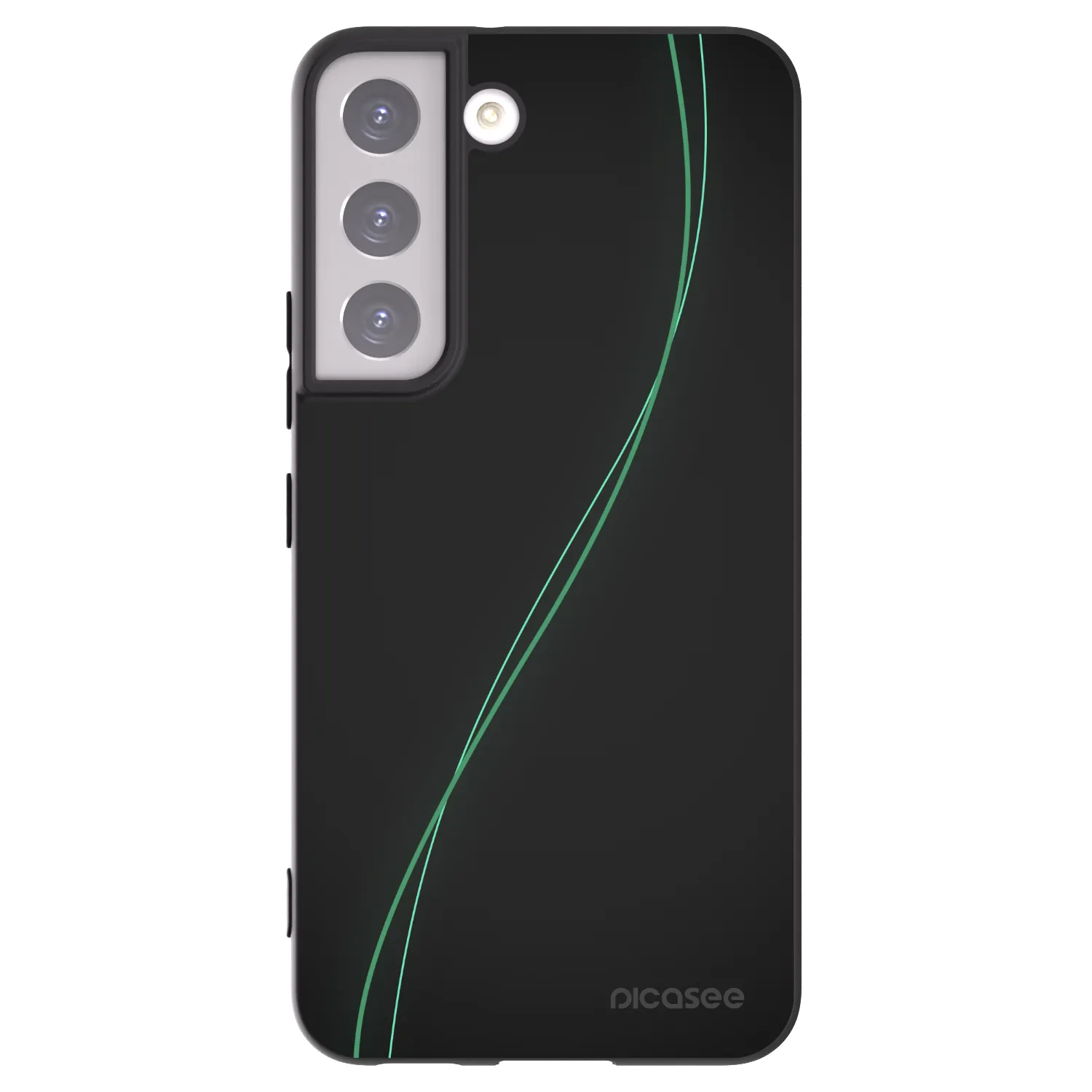 Picasee crna silikonska maskica za Samsung Galaxy S22 5G - Be Different