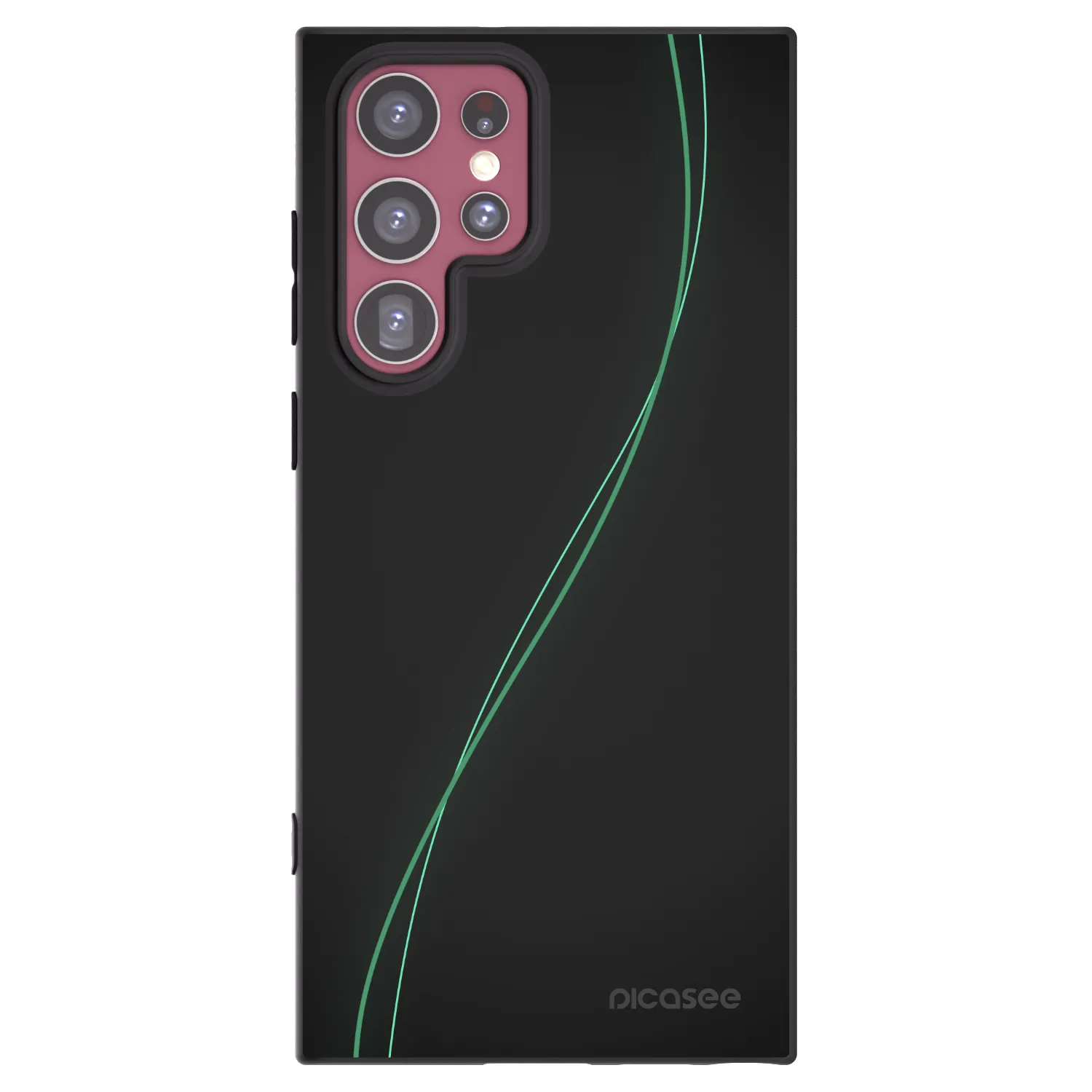 Picasee crna silikonska maskica za Samsung Galaxy S22 Ultra 5G - Be Different