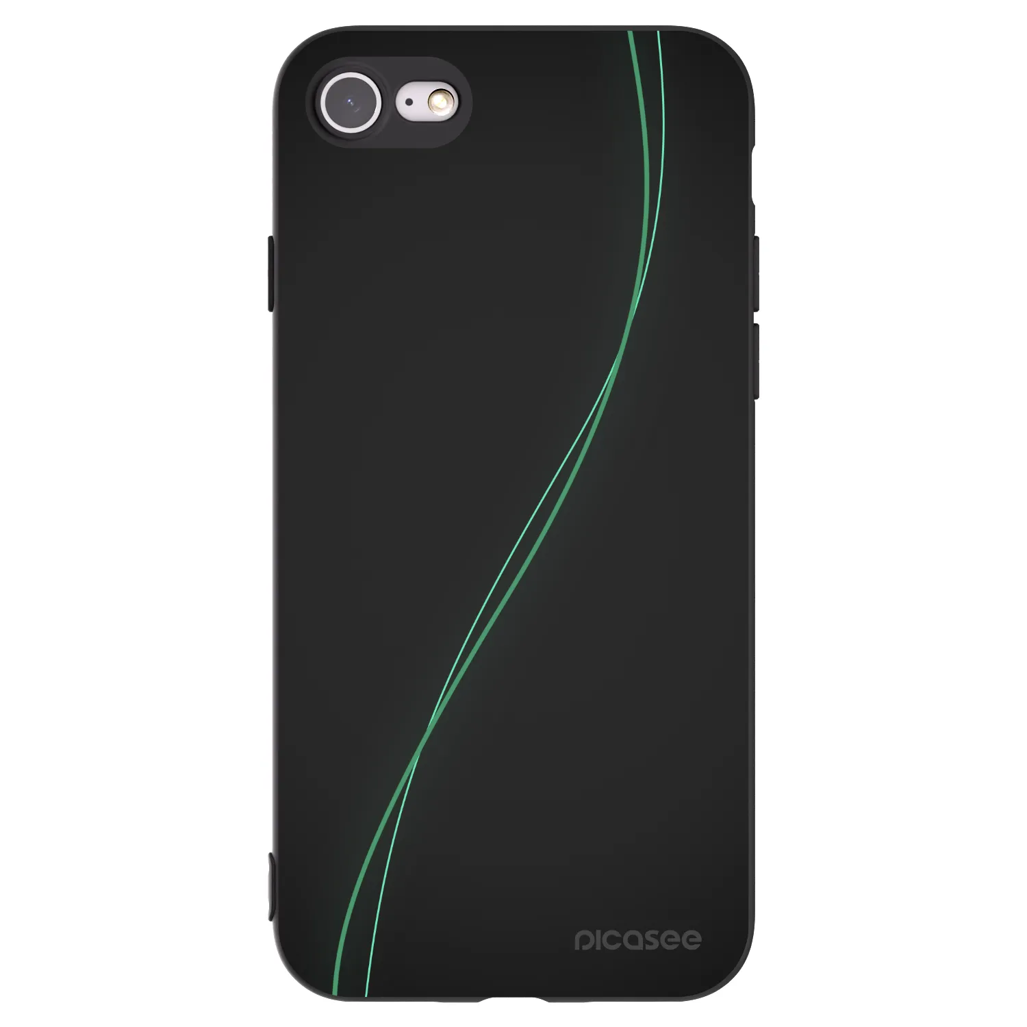 Picasee crna silikonska maskica za Apple iPhone SE 2022 - Be Different