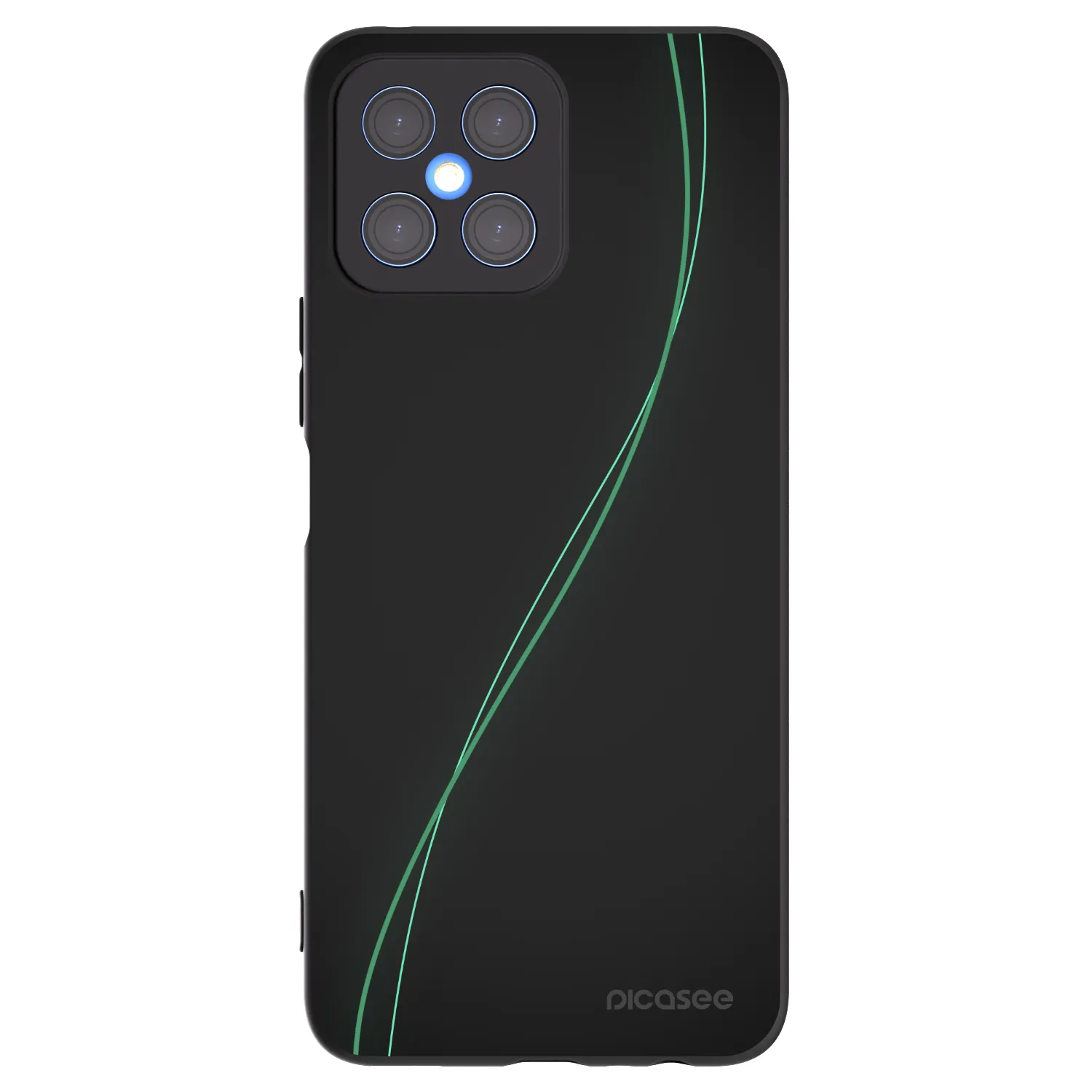 Picasee crna silikonska maskica za Honor X8 4G - Be Different