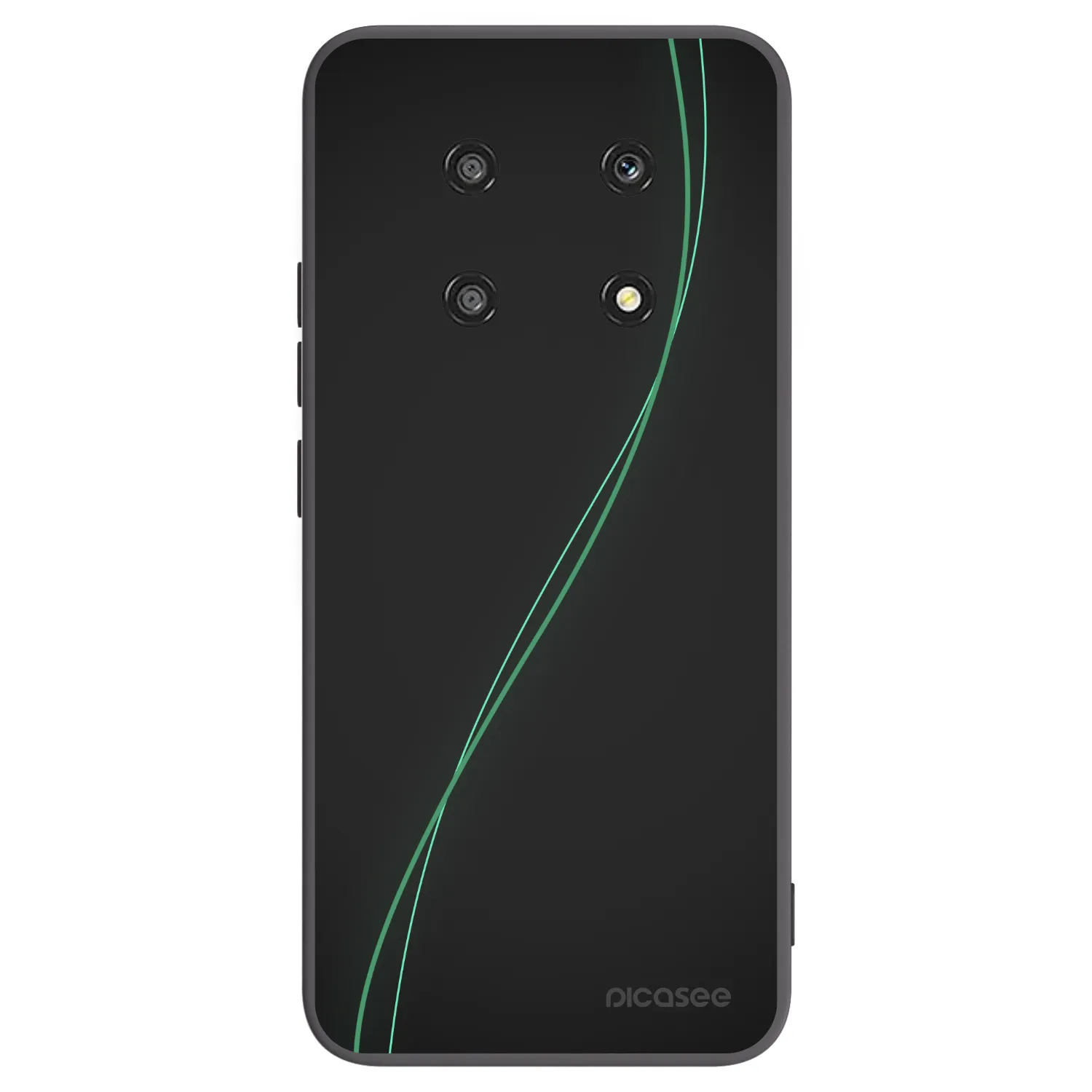 Picasee crna silikonska maskica za Honor Magic4 Lite 5G - Be Different