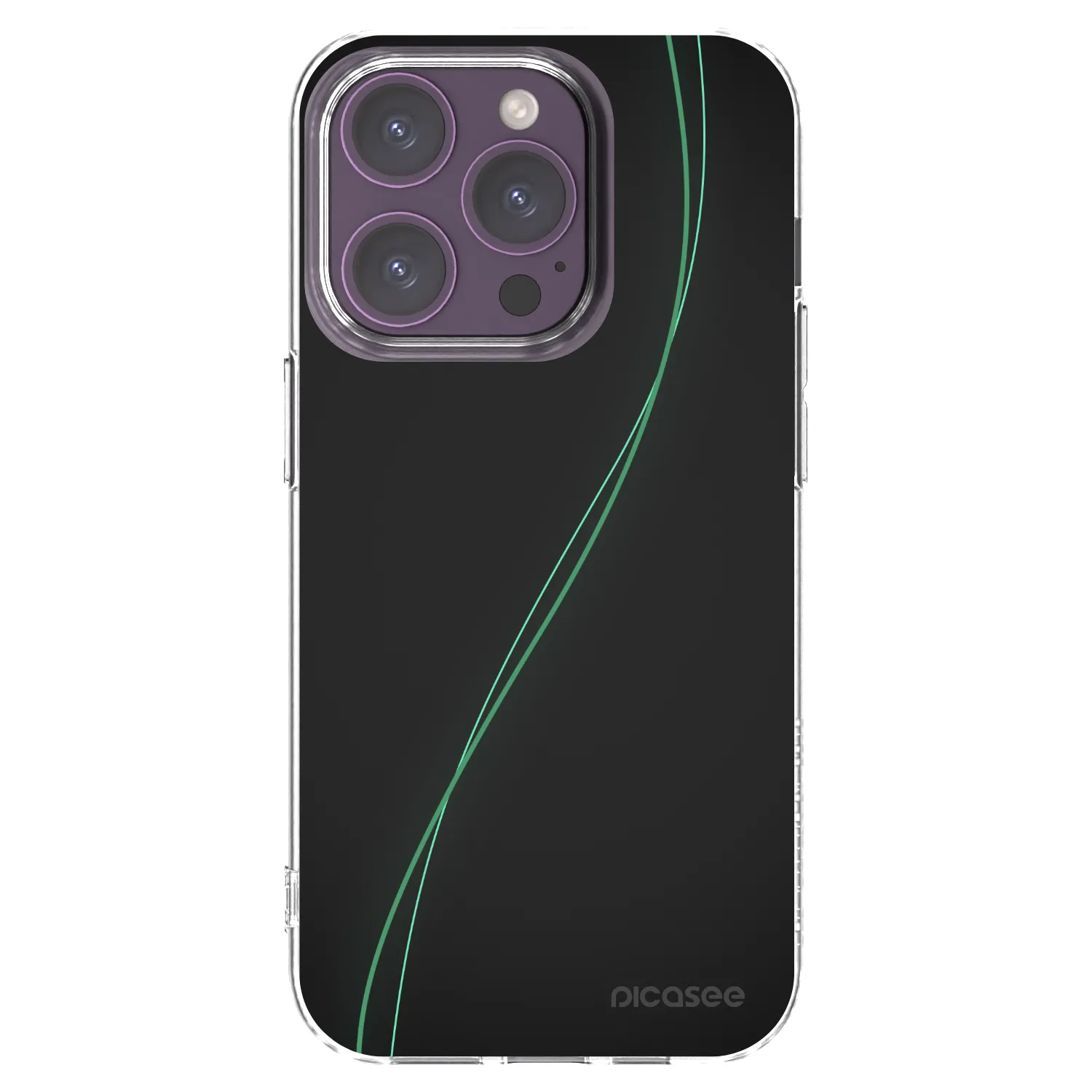 Picasee silikonska prozirna maskica za Apple iPhone 14 Pro - Be Different