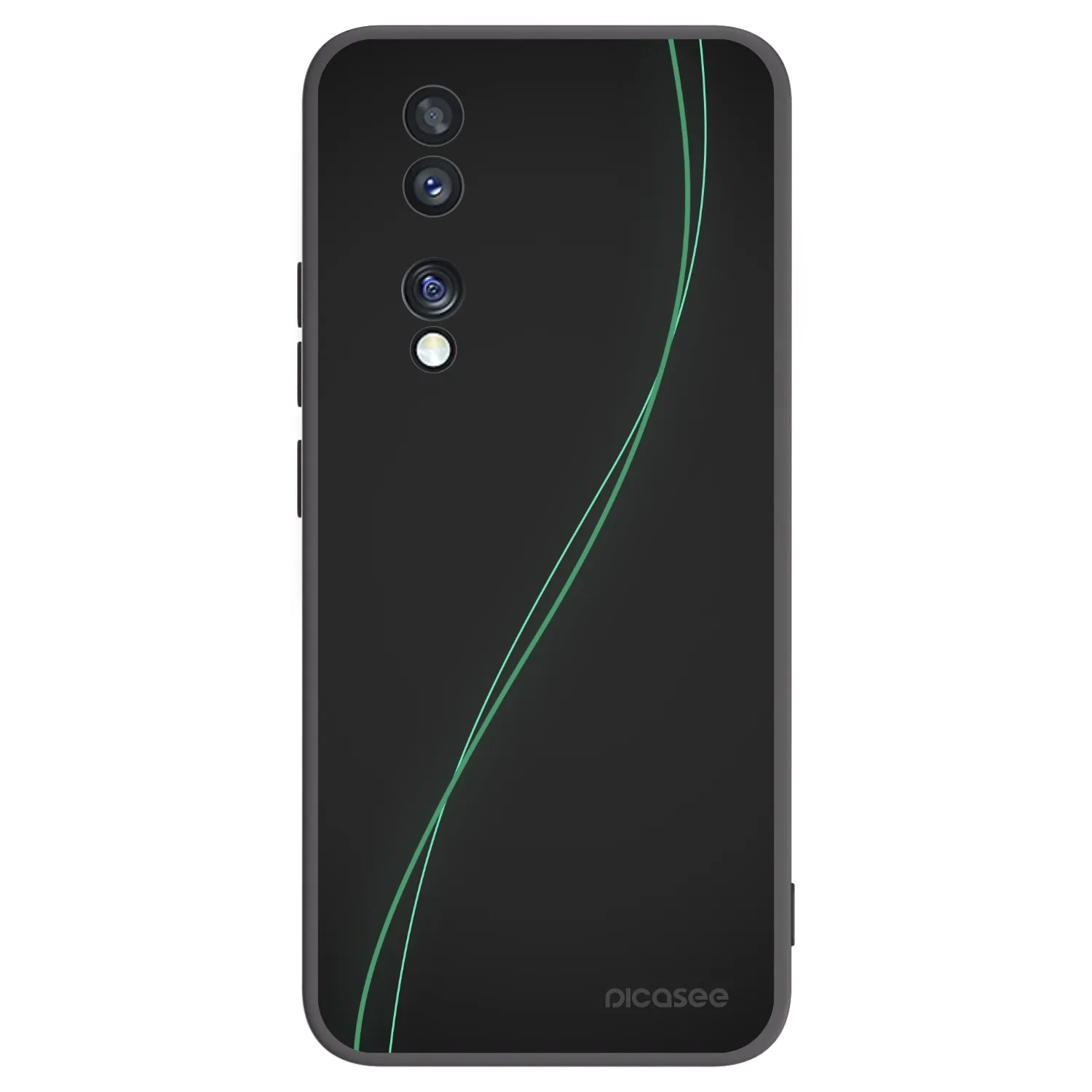 Picasee crna silikonska maskica za Honor 70 - Be Different