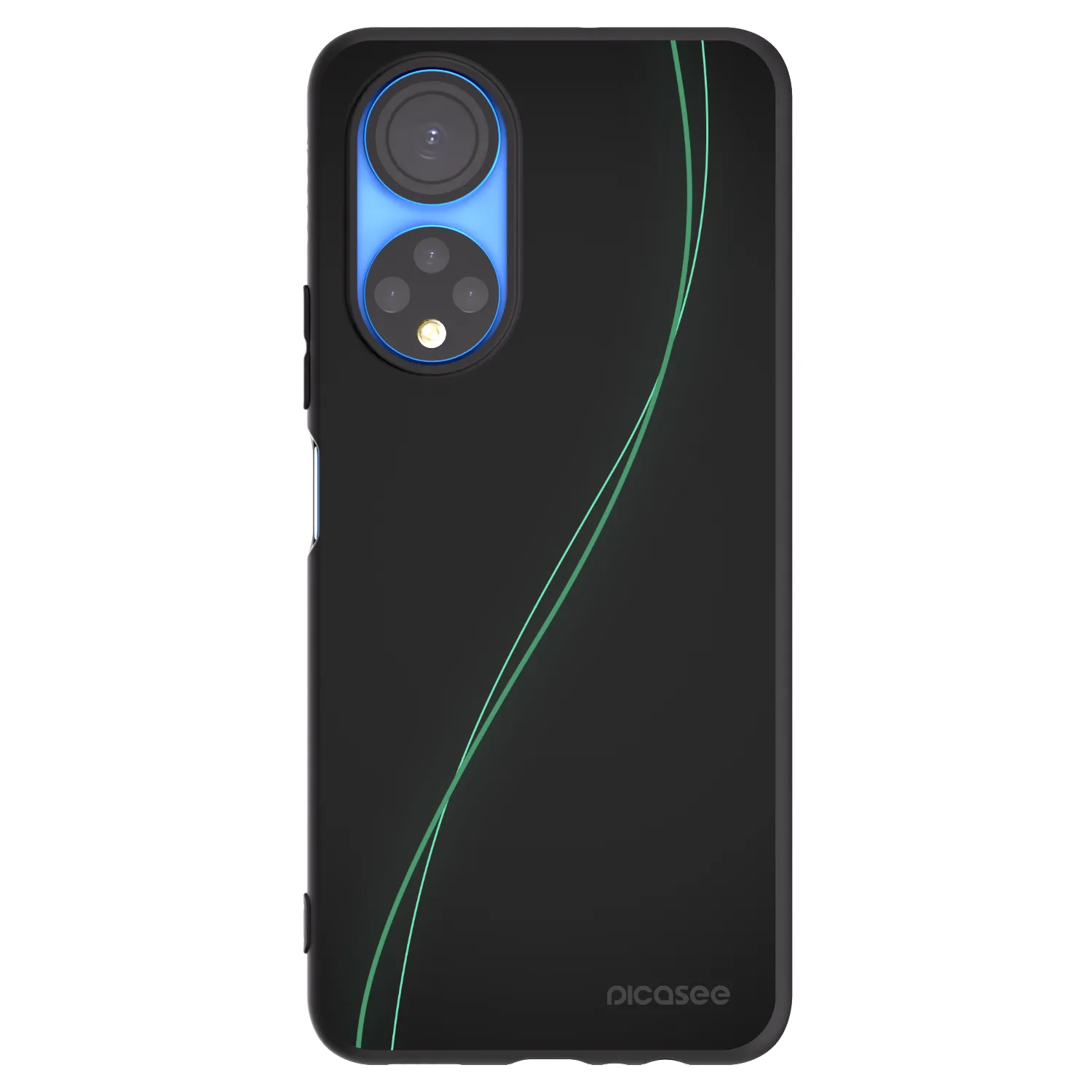 Picasee crna silikonska maskica za Honor X7 - Be Different