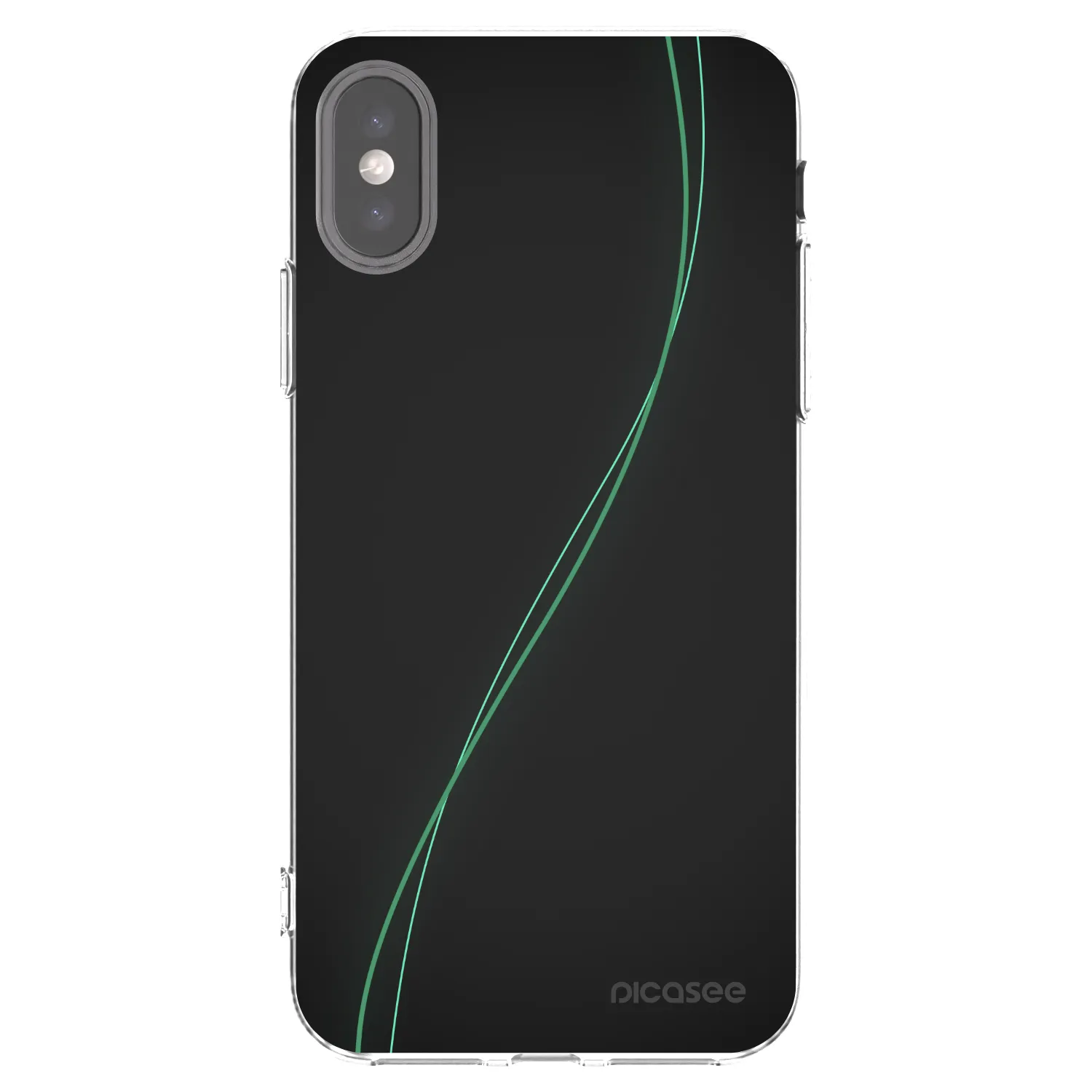 Picasee silikonska prozirna maskica za Apple iPhone X/XS - Be Different