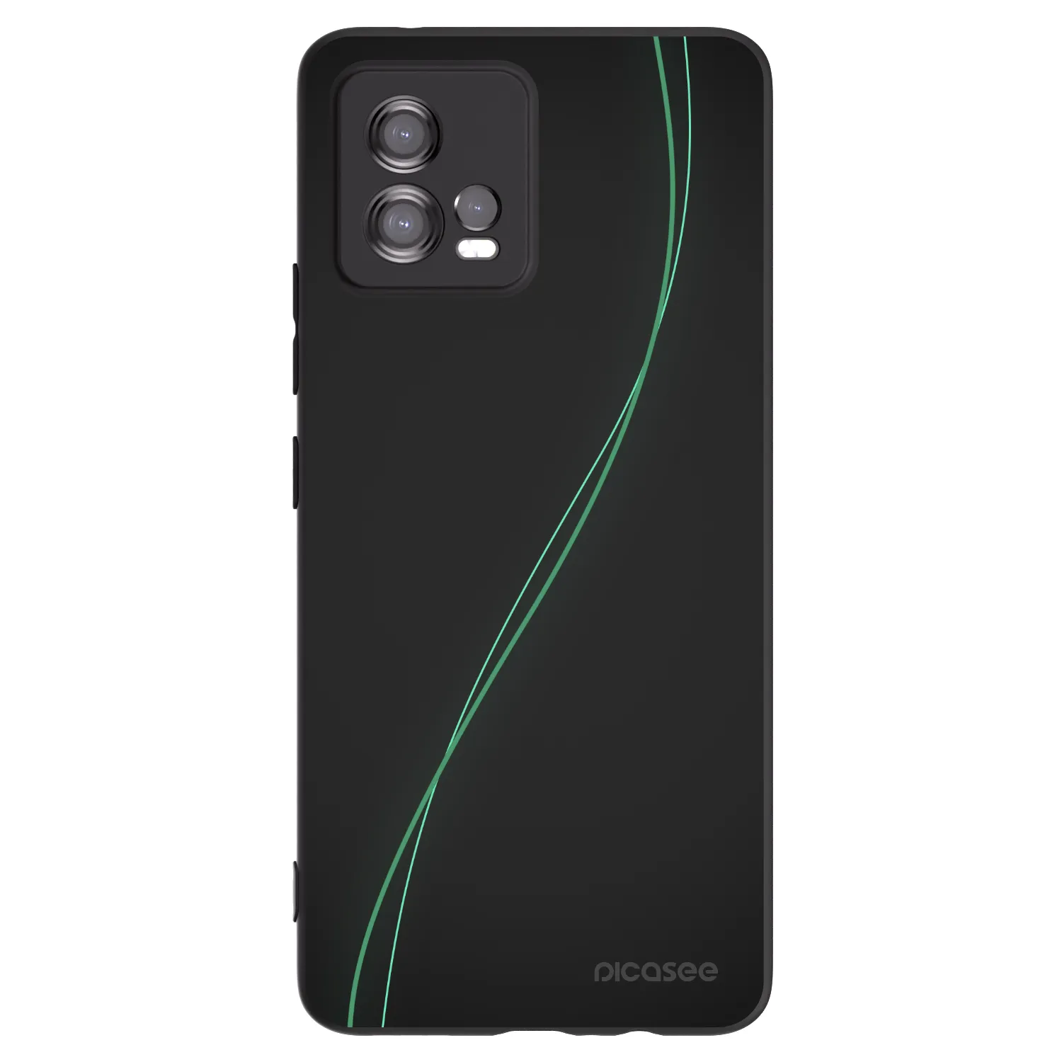 Picasee crna silikonska maskica za Motorola Moto G72 - Be Different