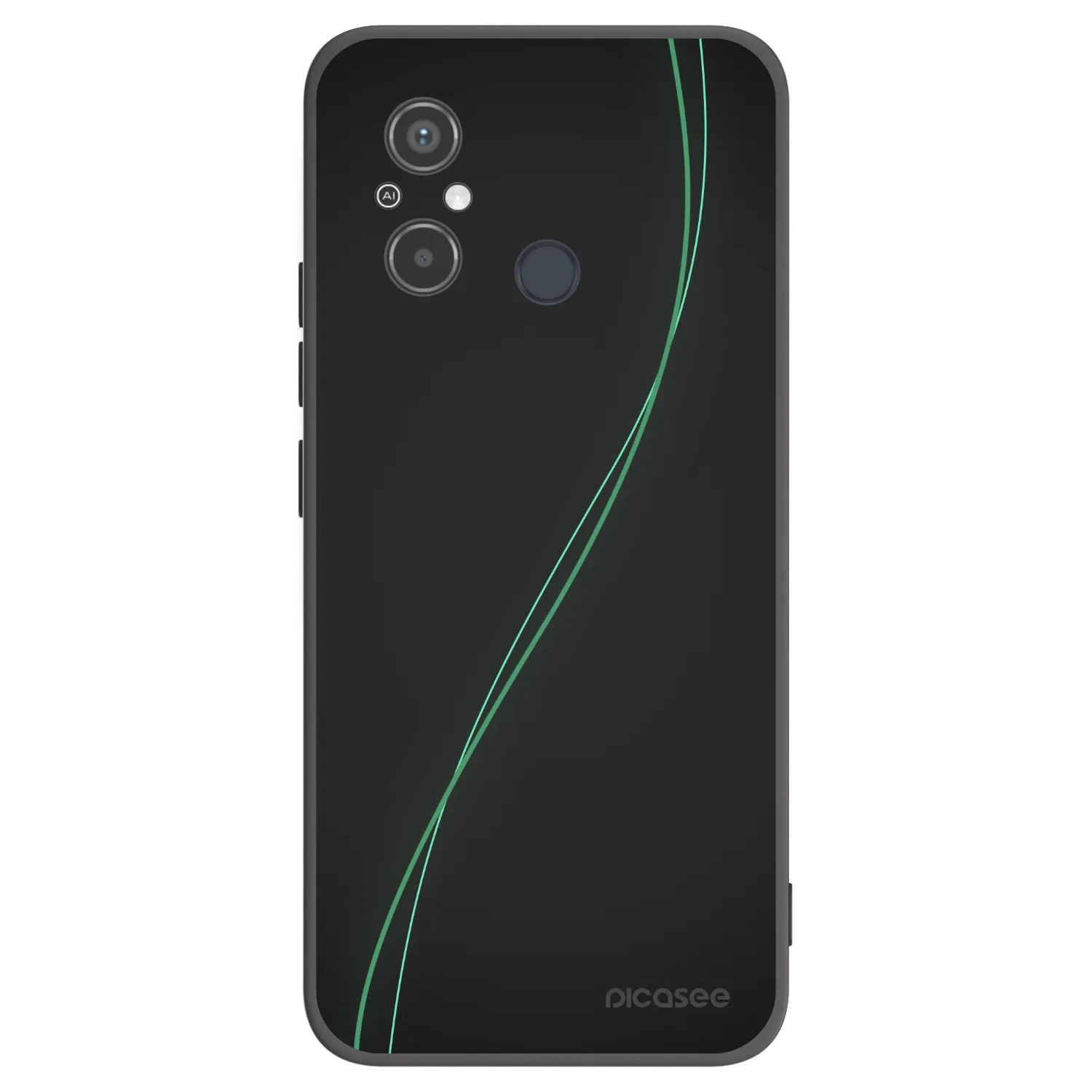 Picasee crna silikonska maskica za Xiaomi Redmi 12C - Be Different